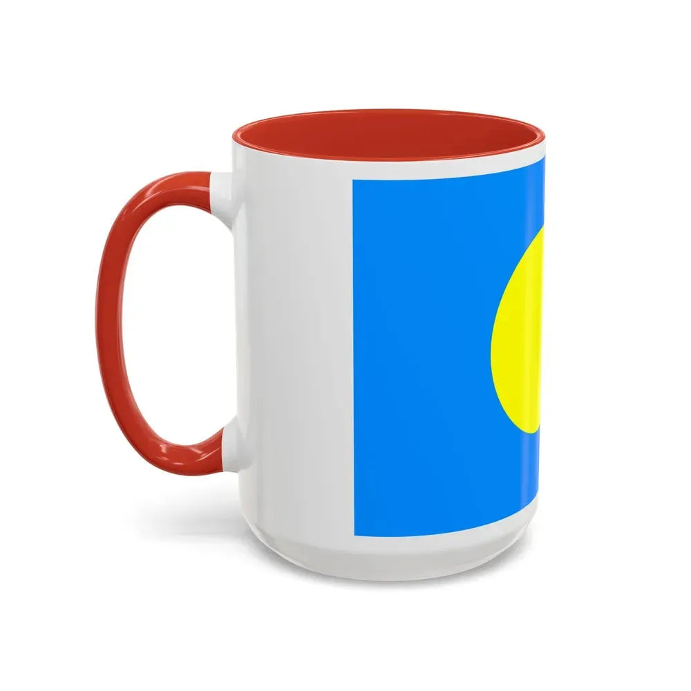 Flag of Palau Palau - Accent Coffee Mug - Go Mug Yourself