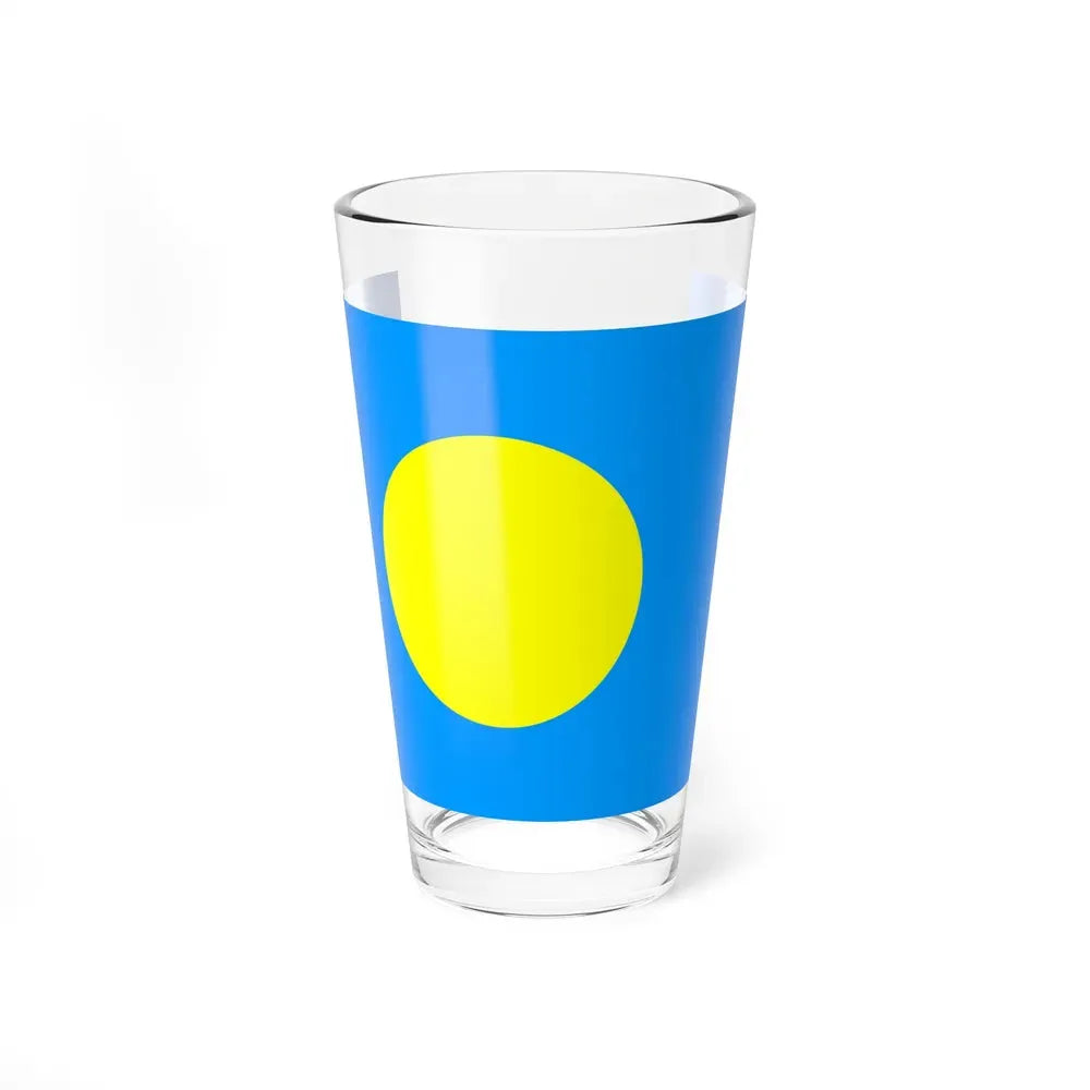 Flag of Palau Palau - Pint Glass 16oz 16oz - Go Mug Yourself