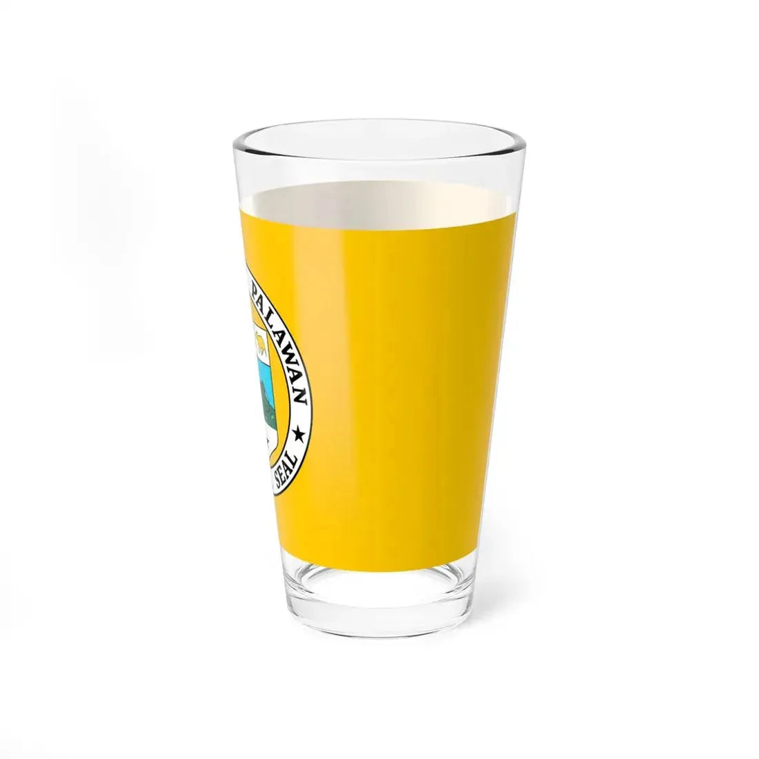 Flag of Palawan Philippines (Philippines) Pint Glass 16oz - Go Mug Yourself