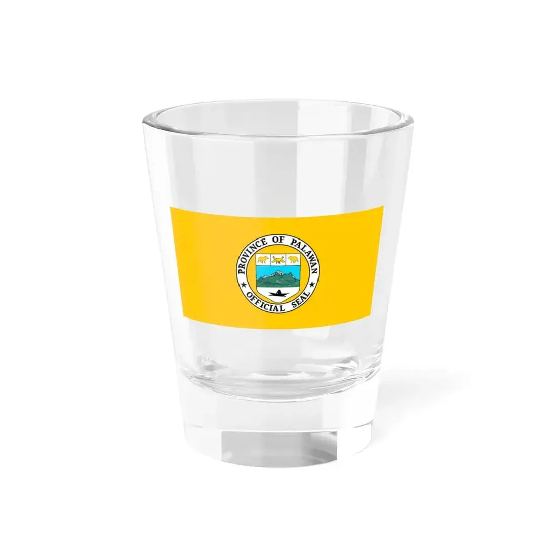 Flag of Palawan Philippines (Philippines) Shot Glass 1.5oz 1.5oz - Go Mug Yourself