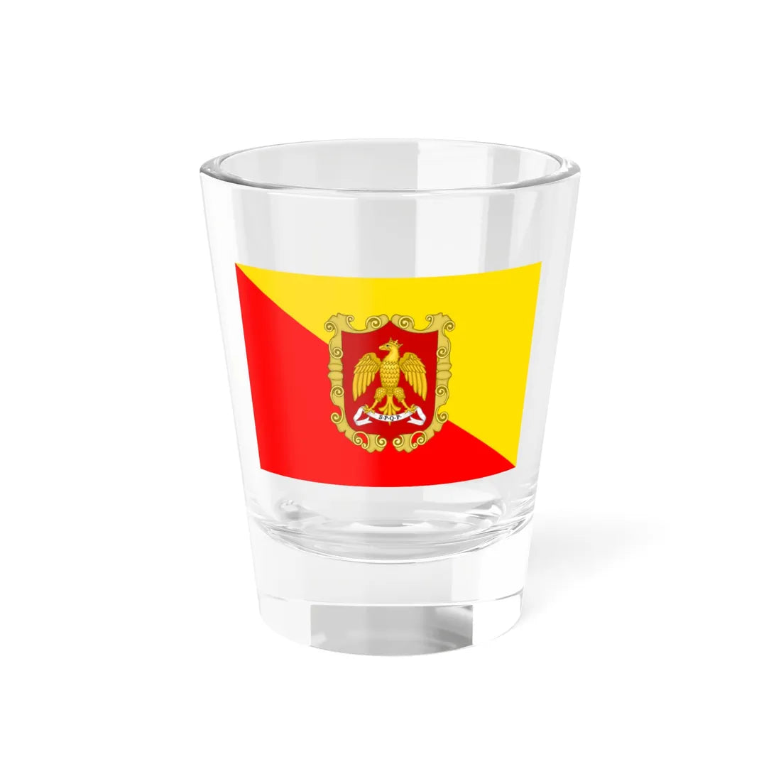 Flag of Palermo Variant (Italy) Shot Glass 1.5oz 1.5oz - Go Mug Yourself