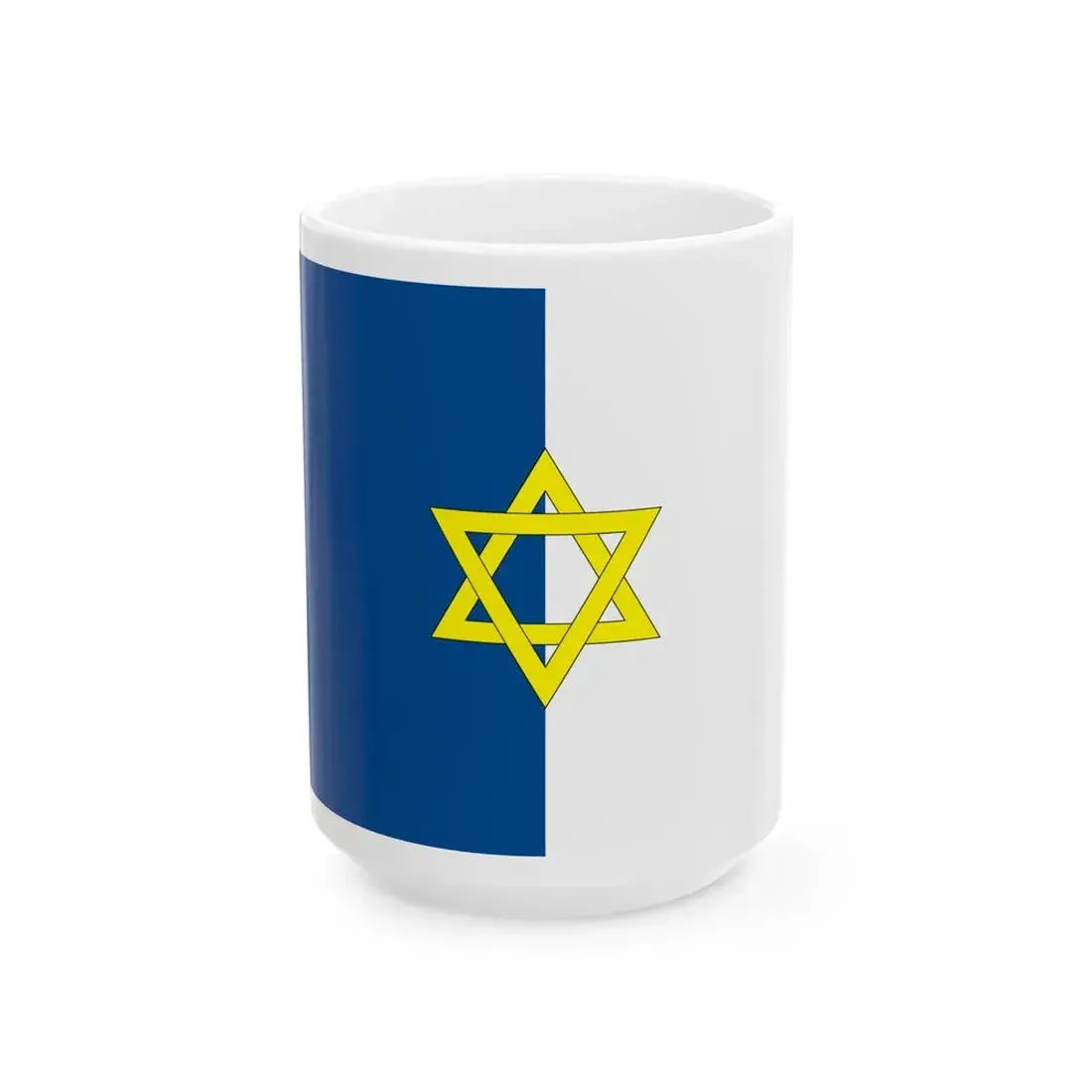 Flag of Palestine 1924 (Israel) White Coffee Mug 15oz - Go Mug Yourself