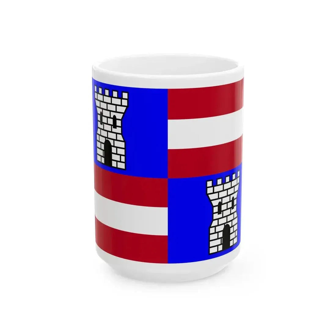 Flag of Paliseul (Belgium) White Coffee Mug 15oz - Go Mug Yourself