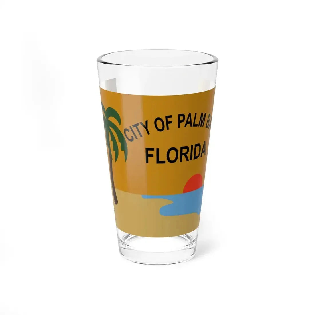 Flag of Palm Bay Florida (United States) Pint Glass 16oz 16oz - Go Mug Yourself