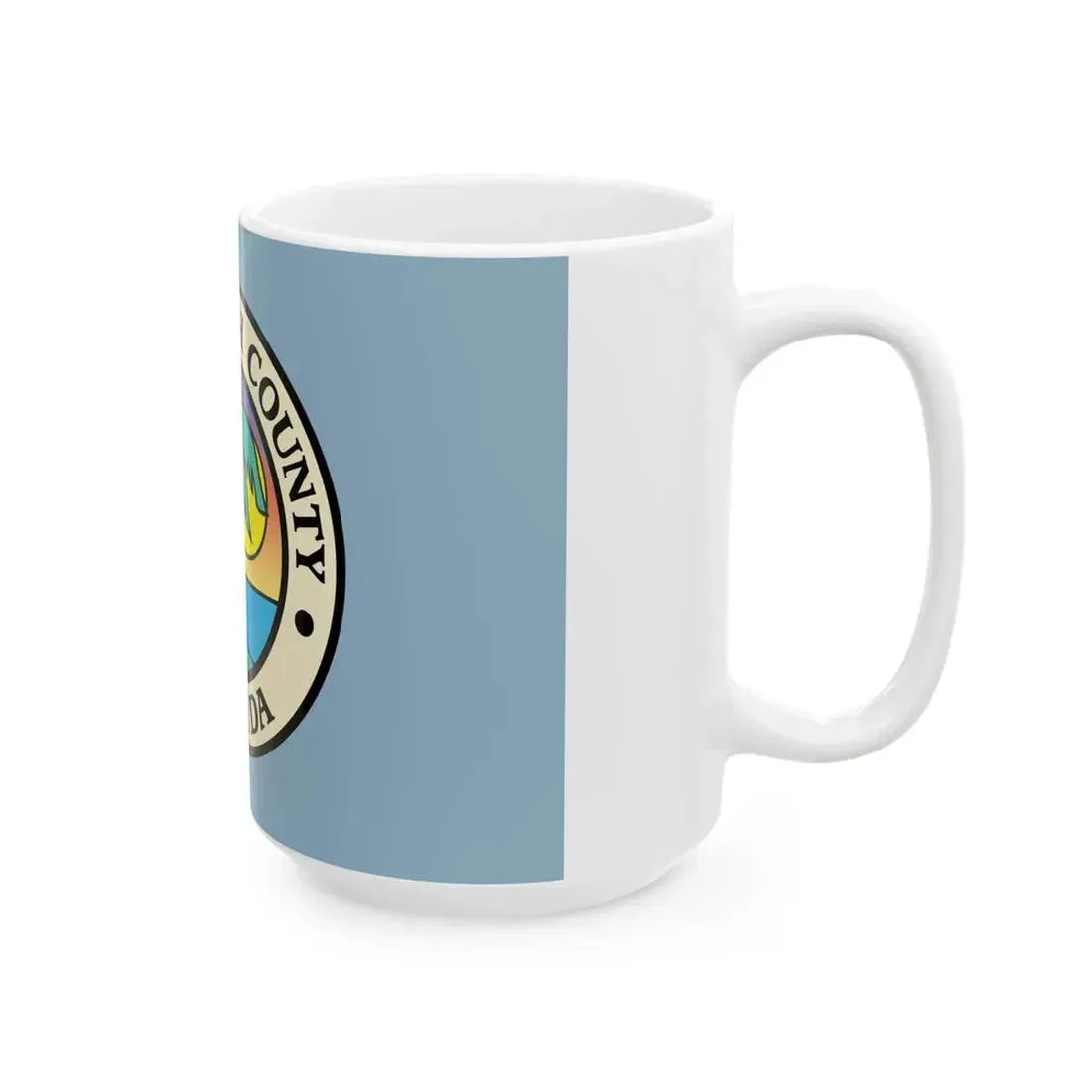 Flag of Palm Beach County Florida (United States) White Coffee Mug - Go Mug Yourself