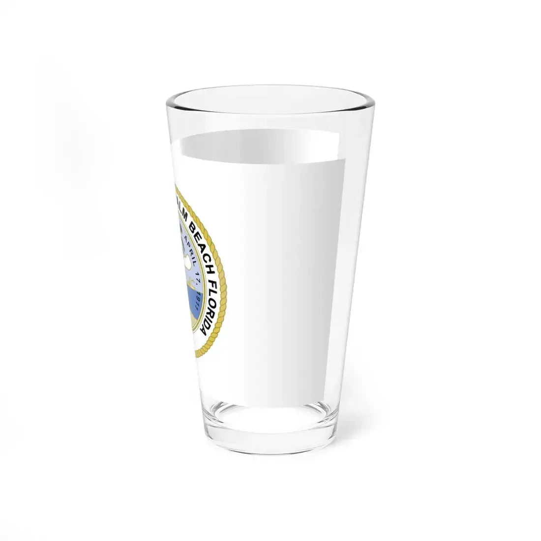 Flag of Palm Beach Florida (United States) Pint Glass 16oz - Go Mug Yourself