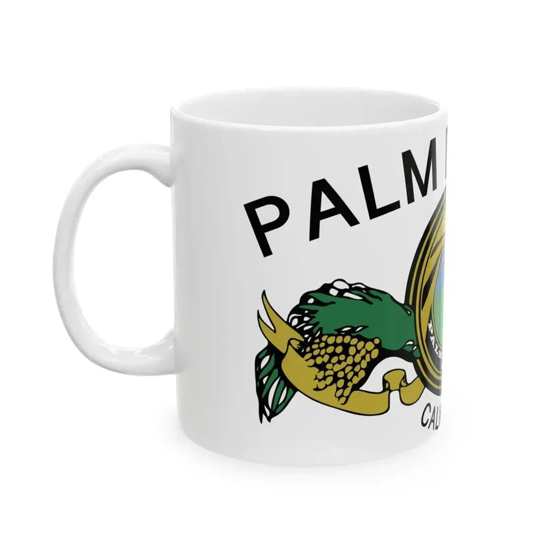 Flag of Palm Desert California (United States) White Coffee Mug - Go Mug Yourself