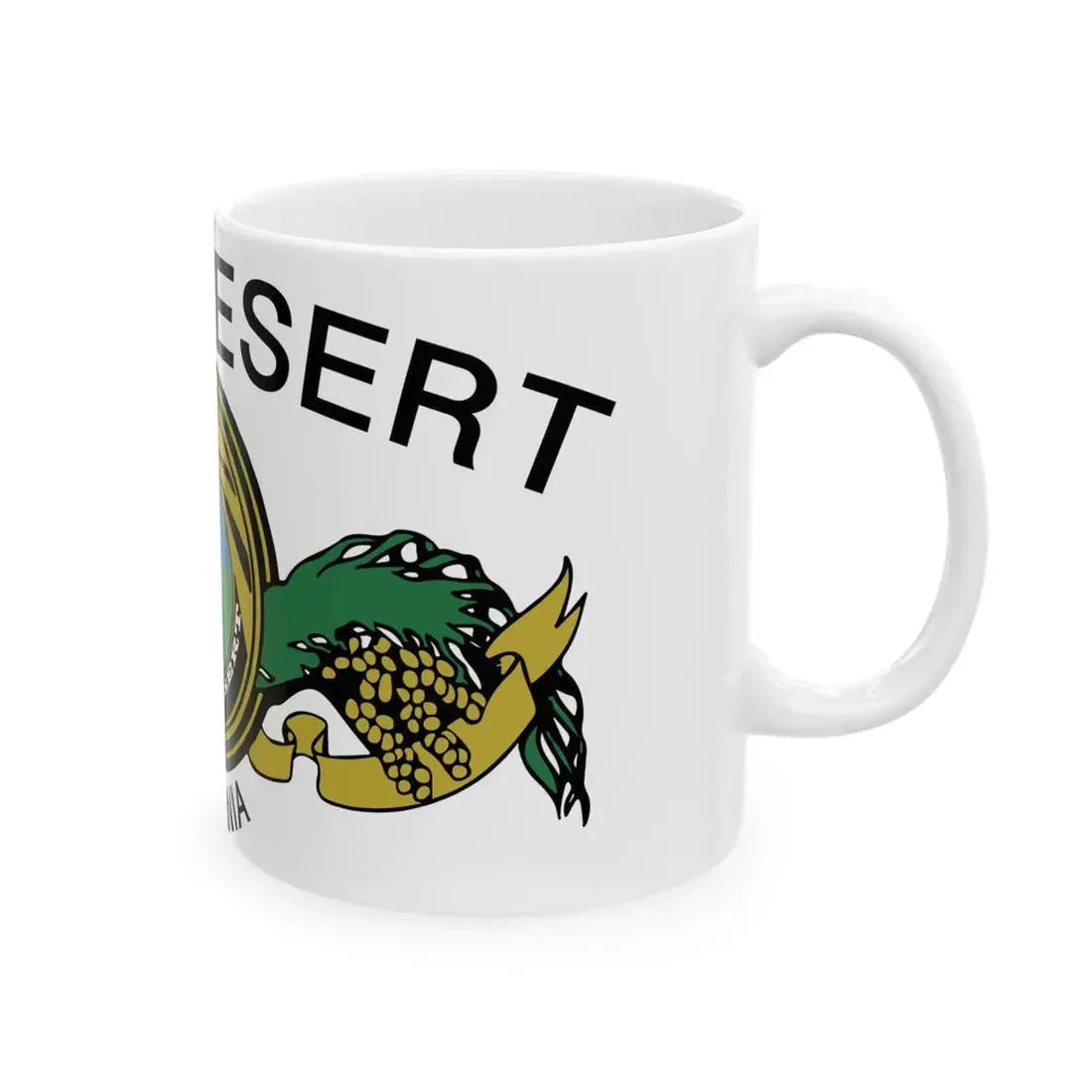 Flag of Palm Desert California (United States) White Coffee Mug - Go Mug Yourself