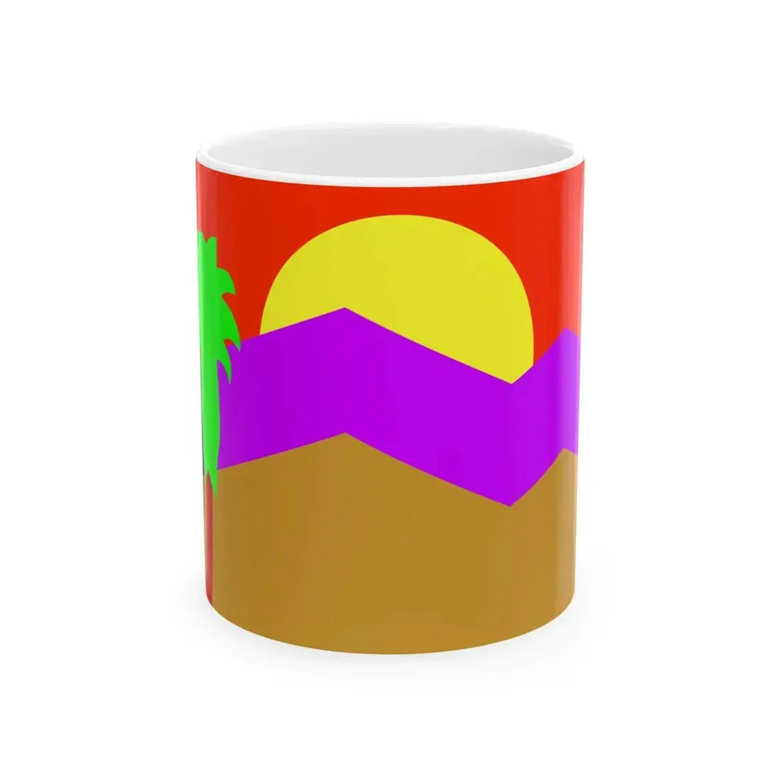 Flag of Palm Springs California (United States) White Coffee Mug 11oz - Go Mug Yourself