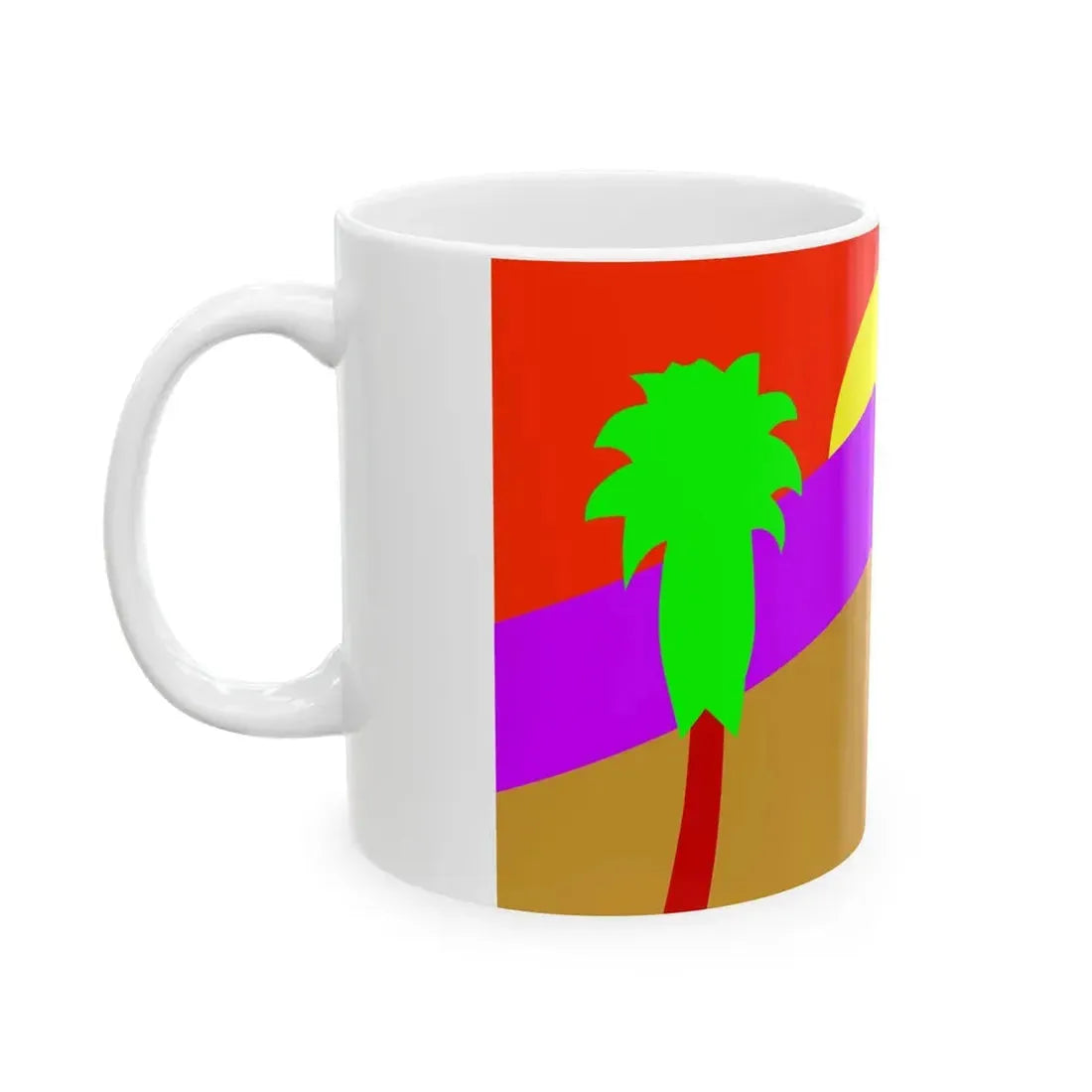 Flag of Palm Springs California (United States) White Coffee Mug - Go Mug Yourself