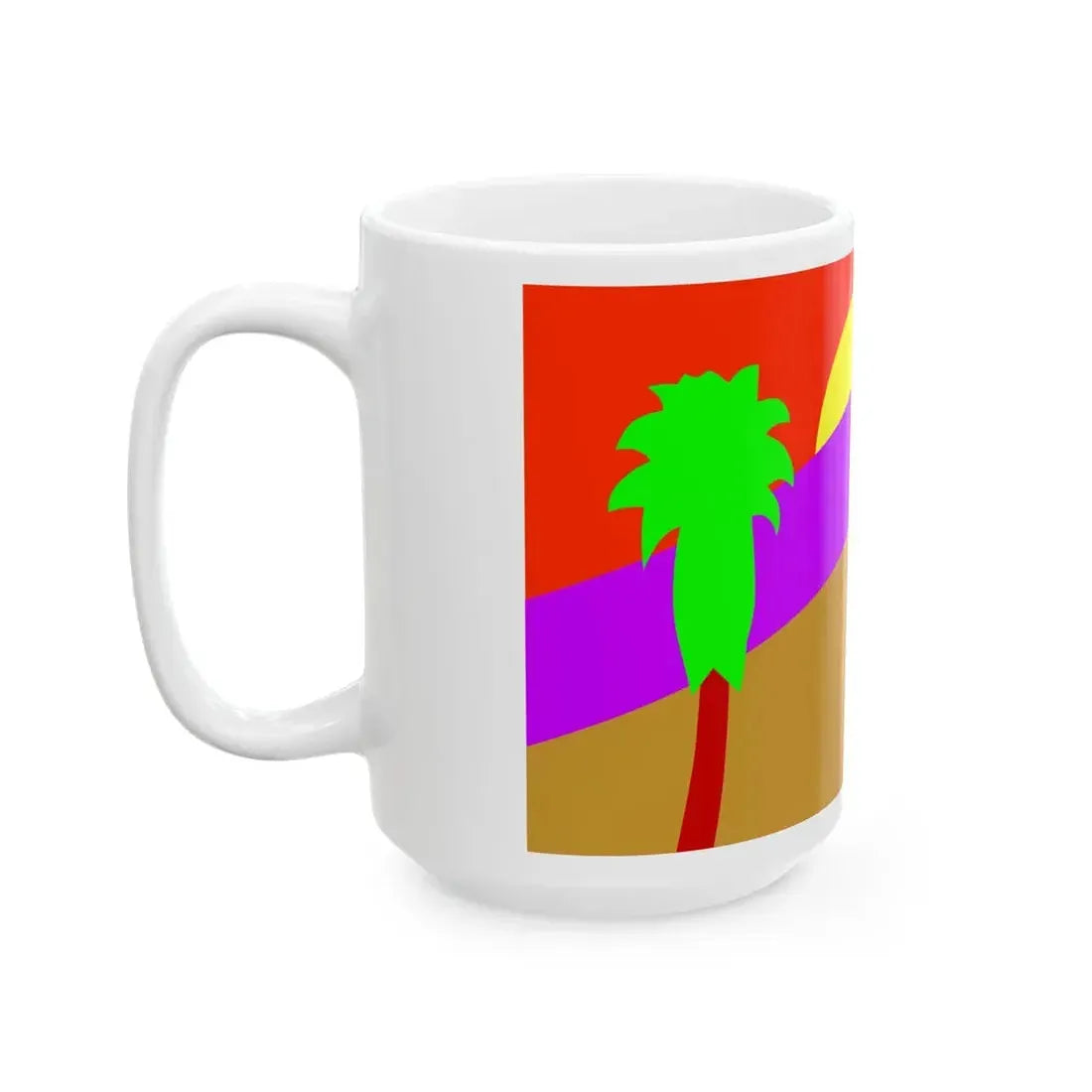 Flag of Palm Springs California (United States) White Coffee Mug - Go Mug Yourself