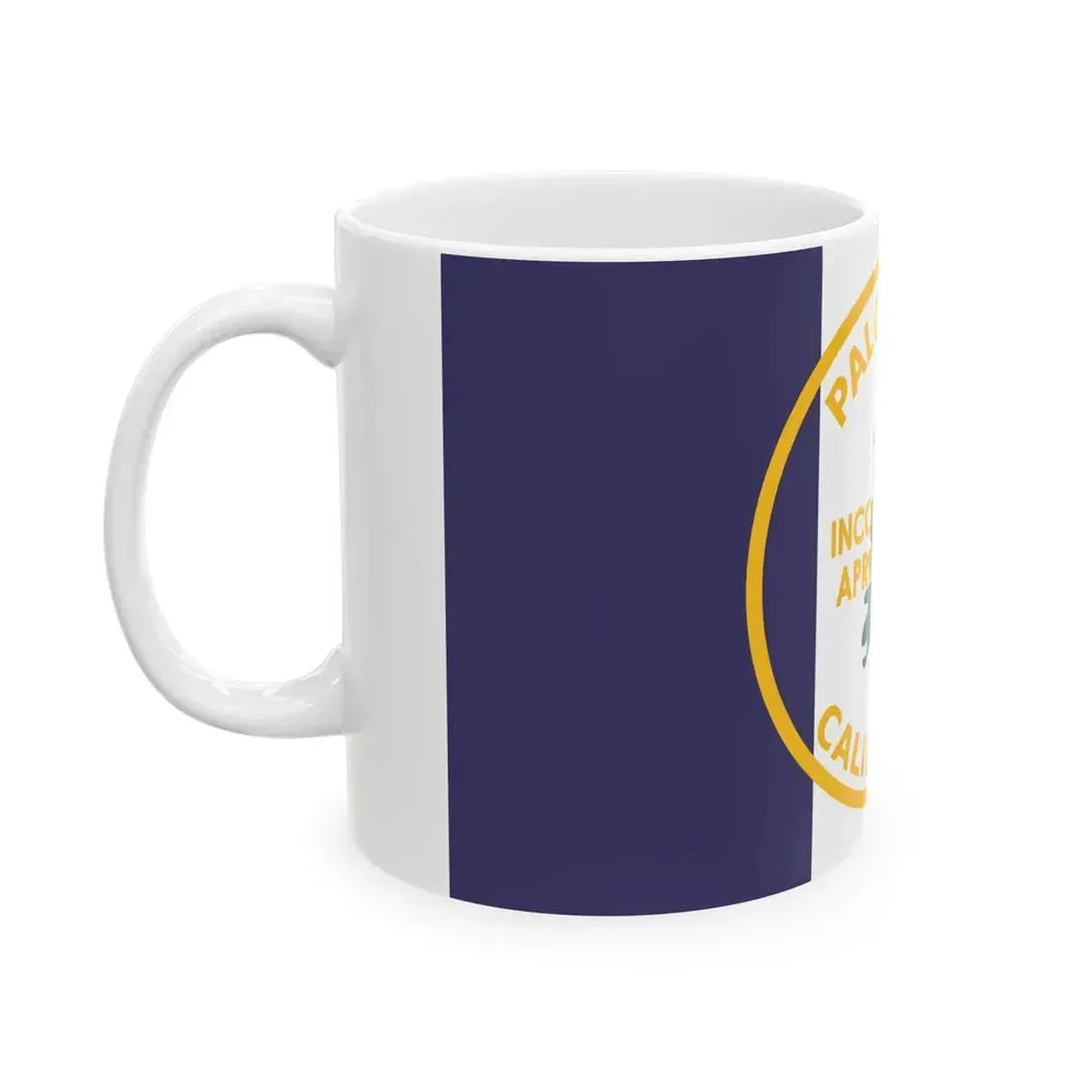 Flag of Palo Alto California (United States) White Coffee Mug - Go Mug Yourself