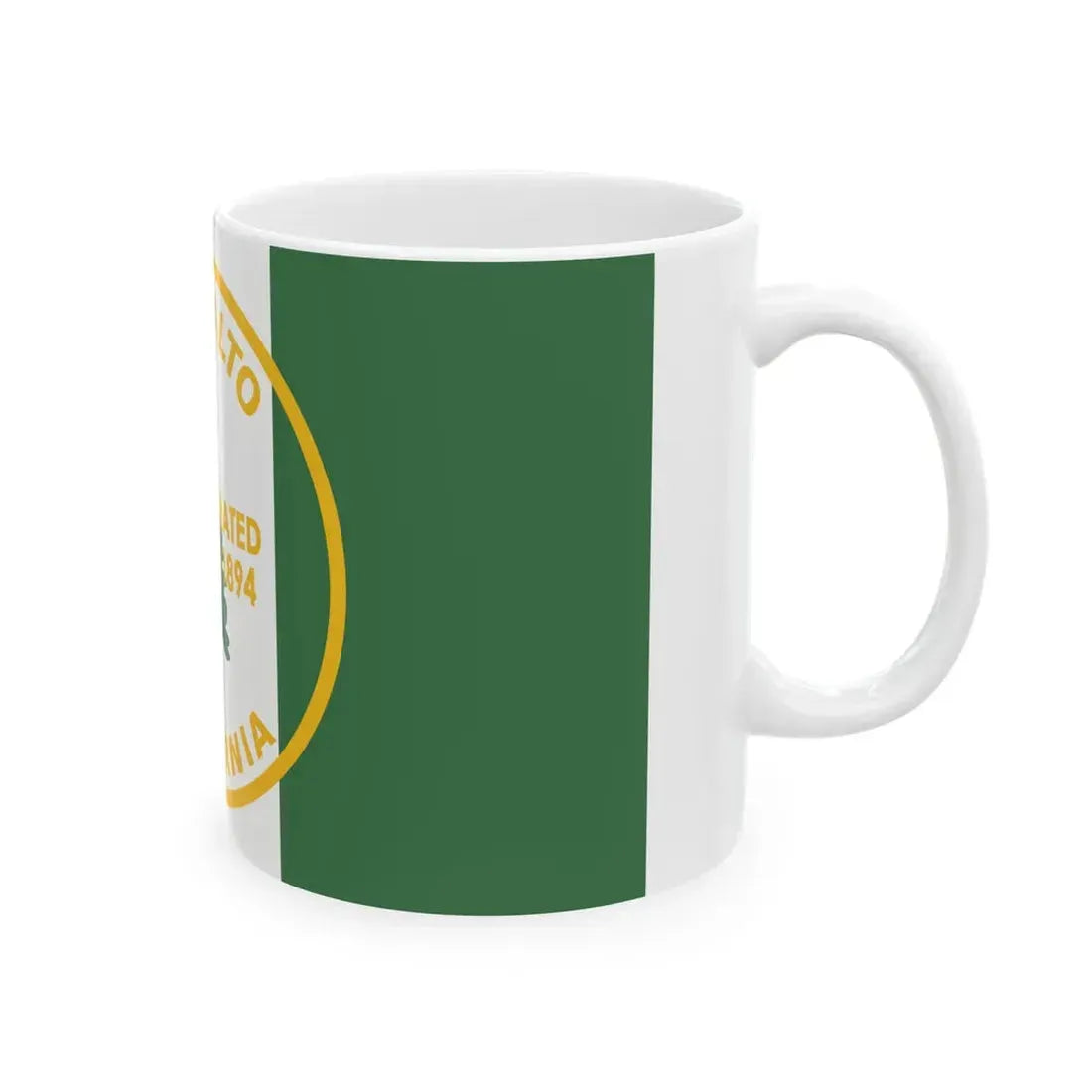 Flag of Palo Alto California (United States) White Coffee Mug - Go Mug Yourself