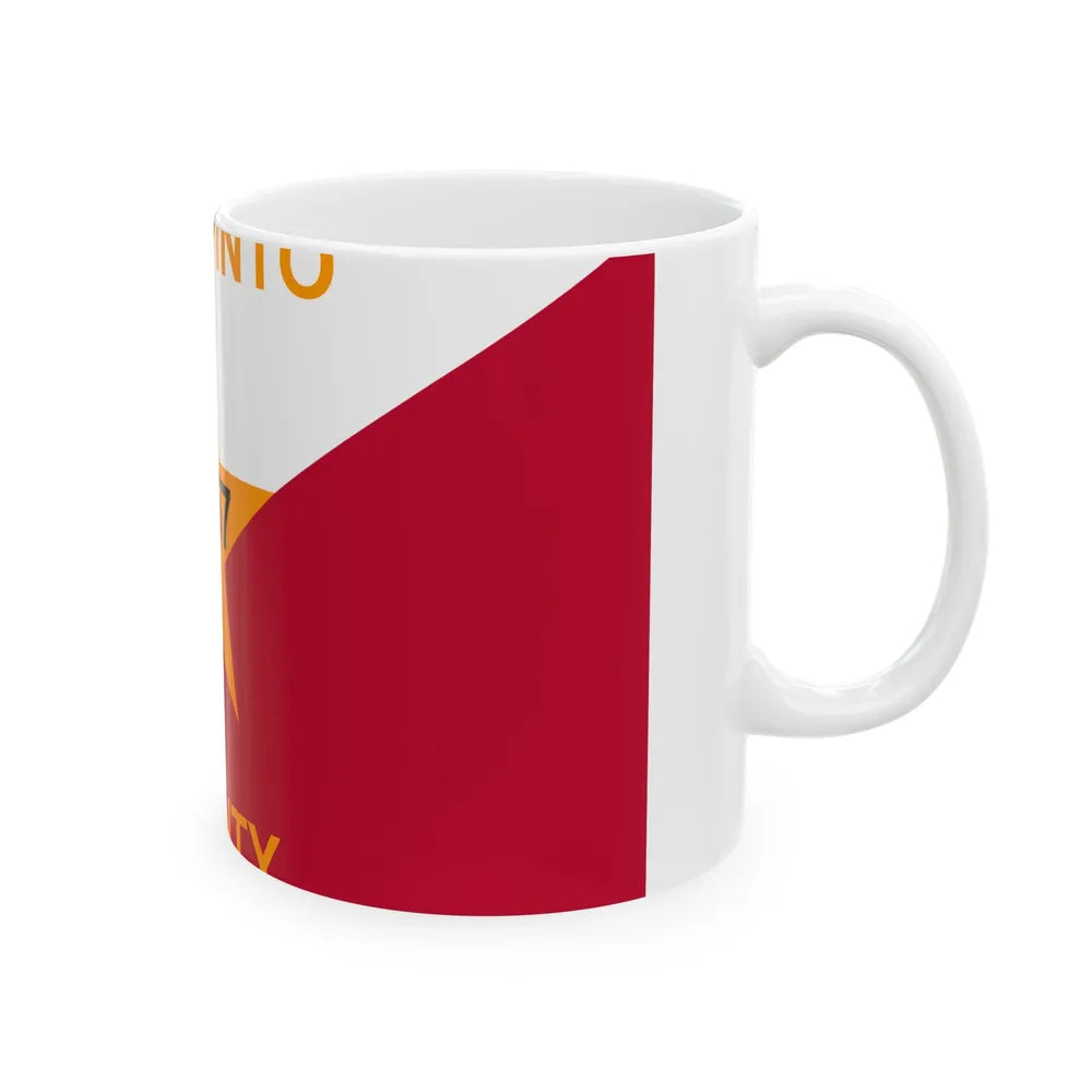 Flag of Palo Pinto County Texas (United States) White Coffee Mug - Go Mug Yourself