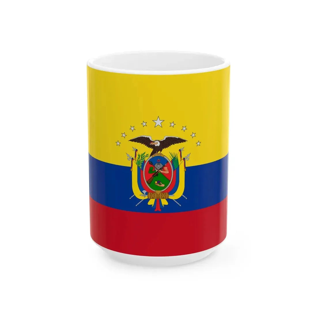 Flag of Paltas (Ecuador) White Coffee Mug 15oz - Go Mug Yourself