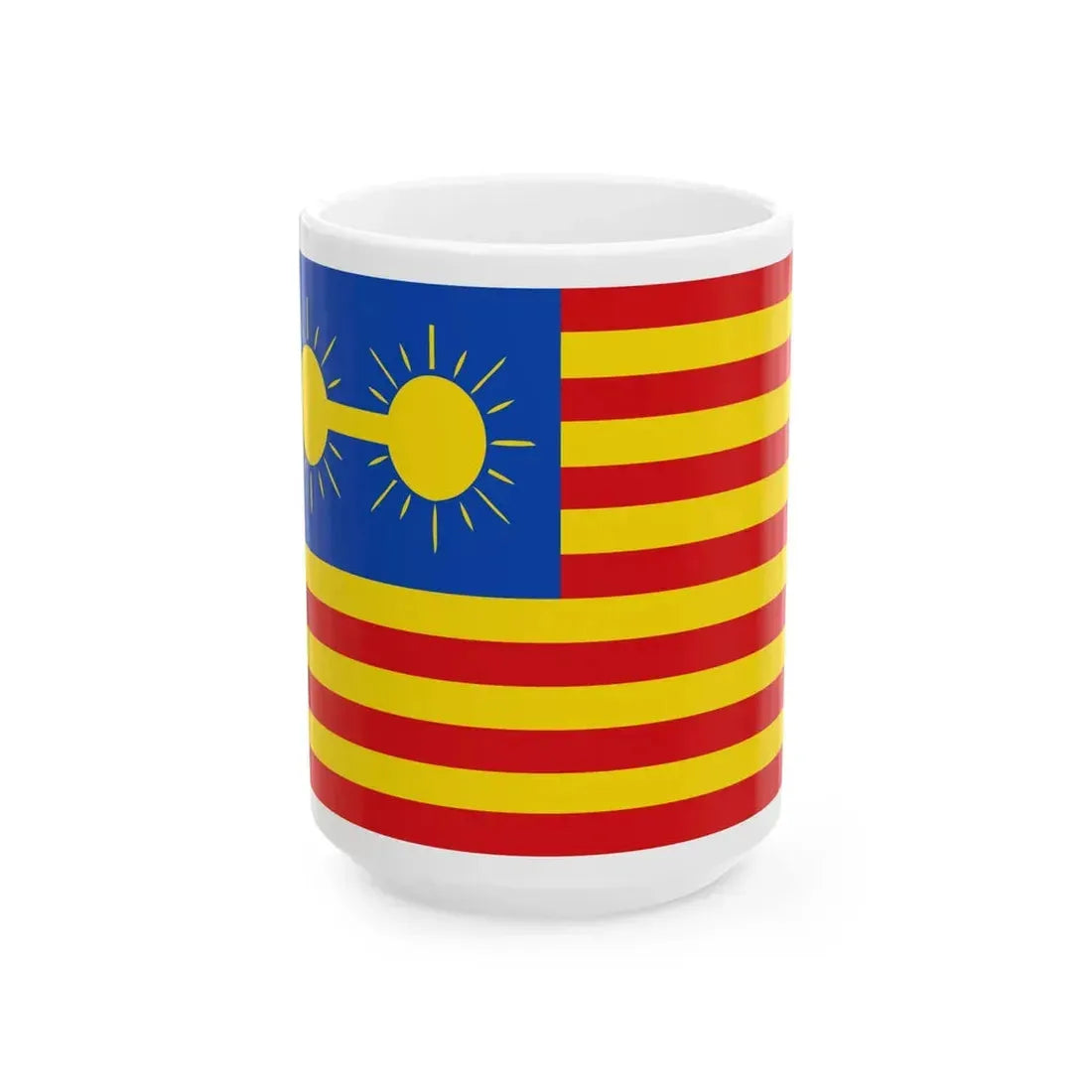 Flag of Panama Bunau-Varilla proposal (Panama) White Coffee Mug 15oz - Go Mug Yourself