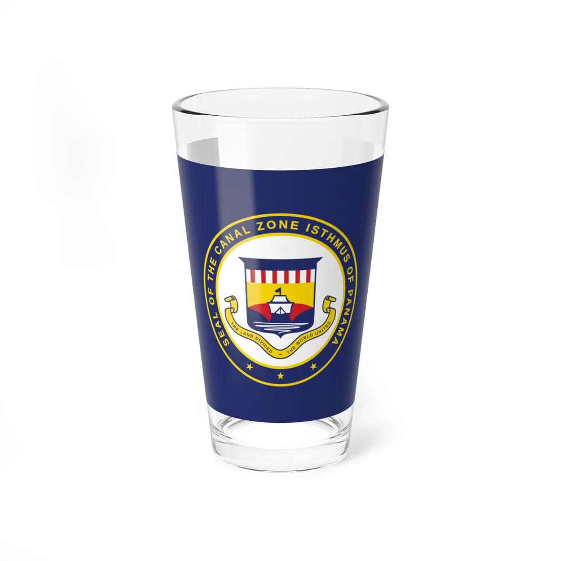 Flag of Panama Canal Zone (Panama) Pint Glass 16oz 16oz - Go Mug Yourself