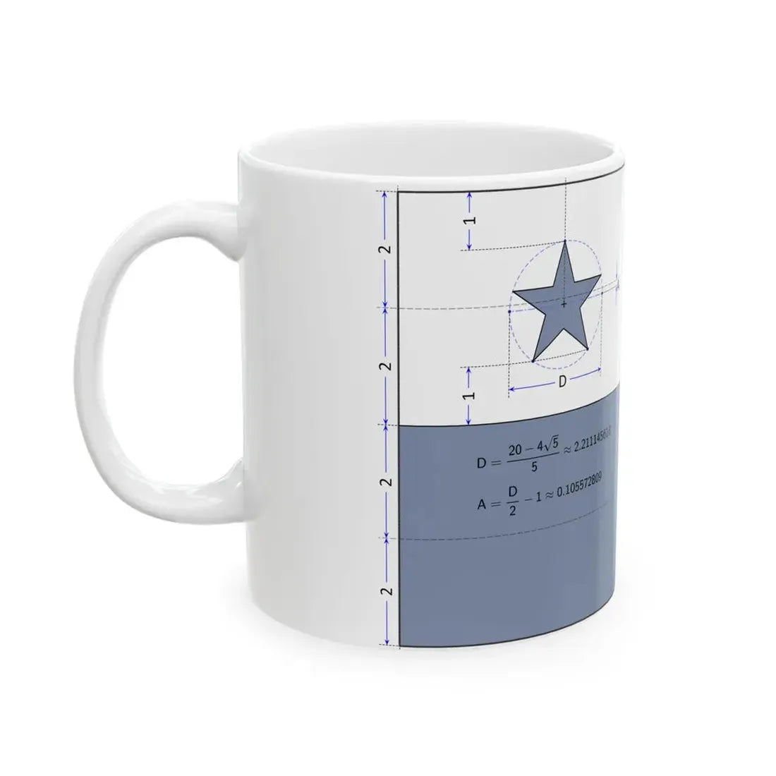 Flag of Panama construction sheet (Panama) White Coffee Mug - Go Mug Yourself