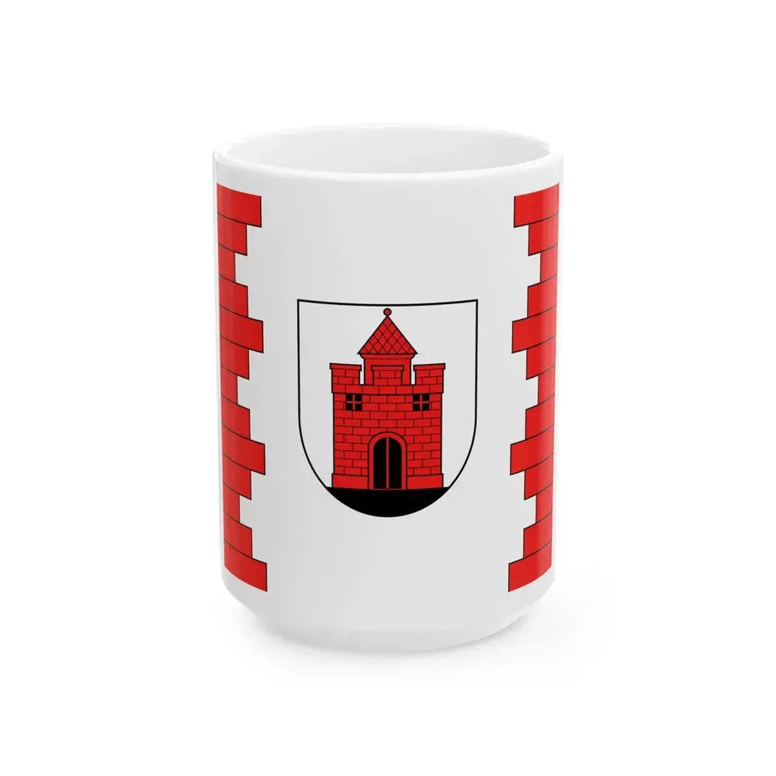 Flag of Panevezys (Lithuania) White Coffee Mug 15oz - Go Mug Yourself