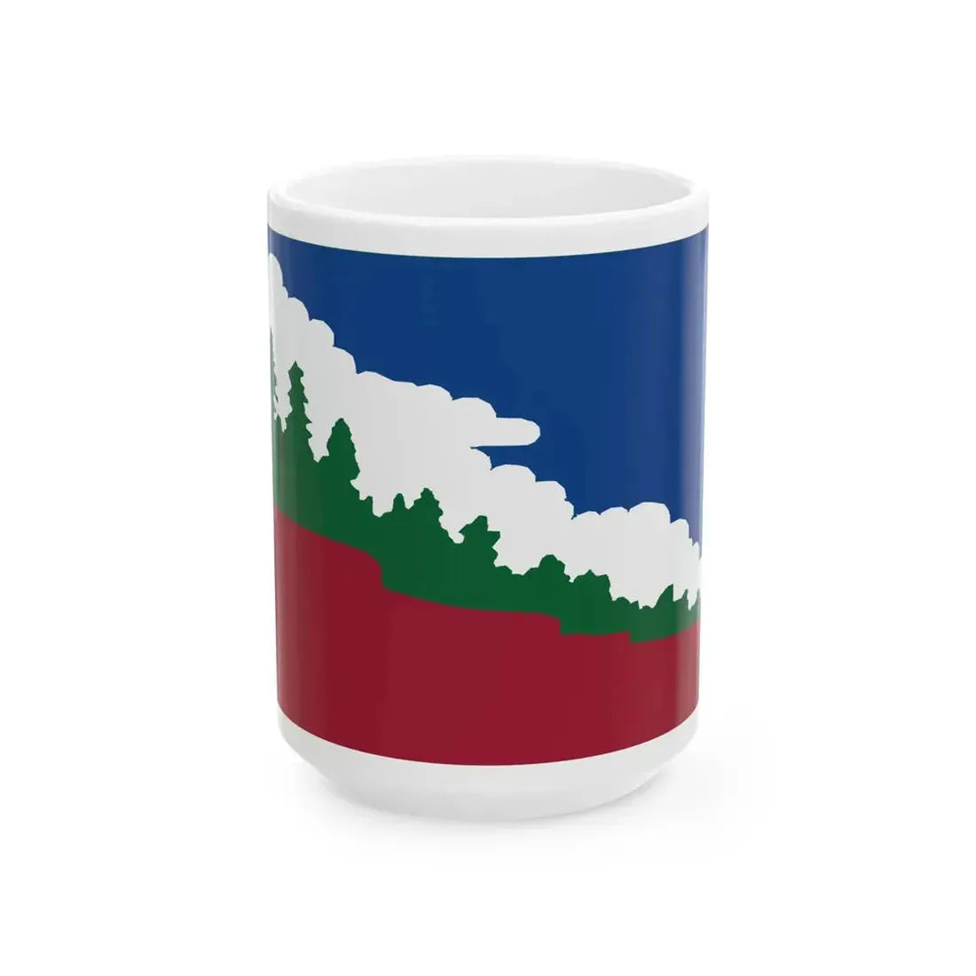 Flag of Paradise California (United States) White Coffee Mug 15oz - Go Mug Yourself