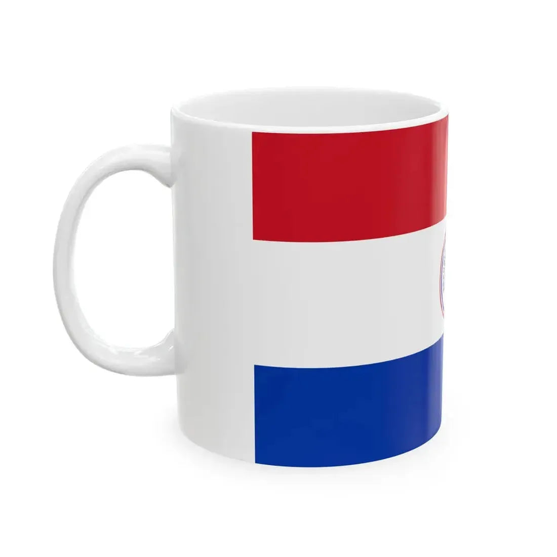Flag of Paraguay 1842-1954 (Paraguay) White Coffee Mug - Go Mug Yourself