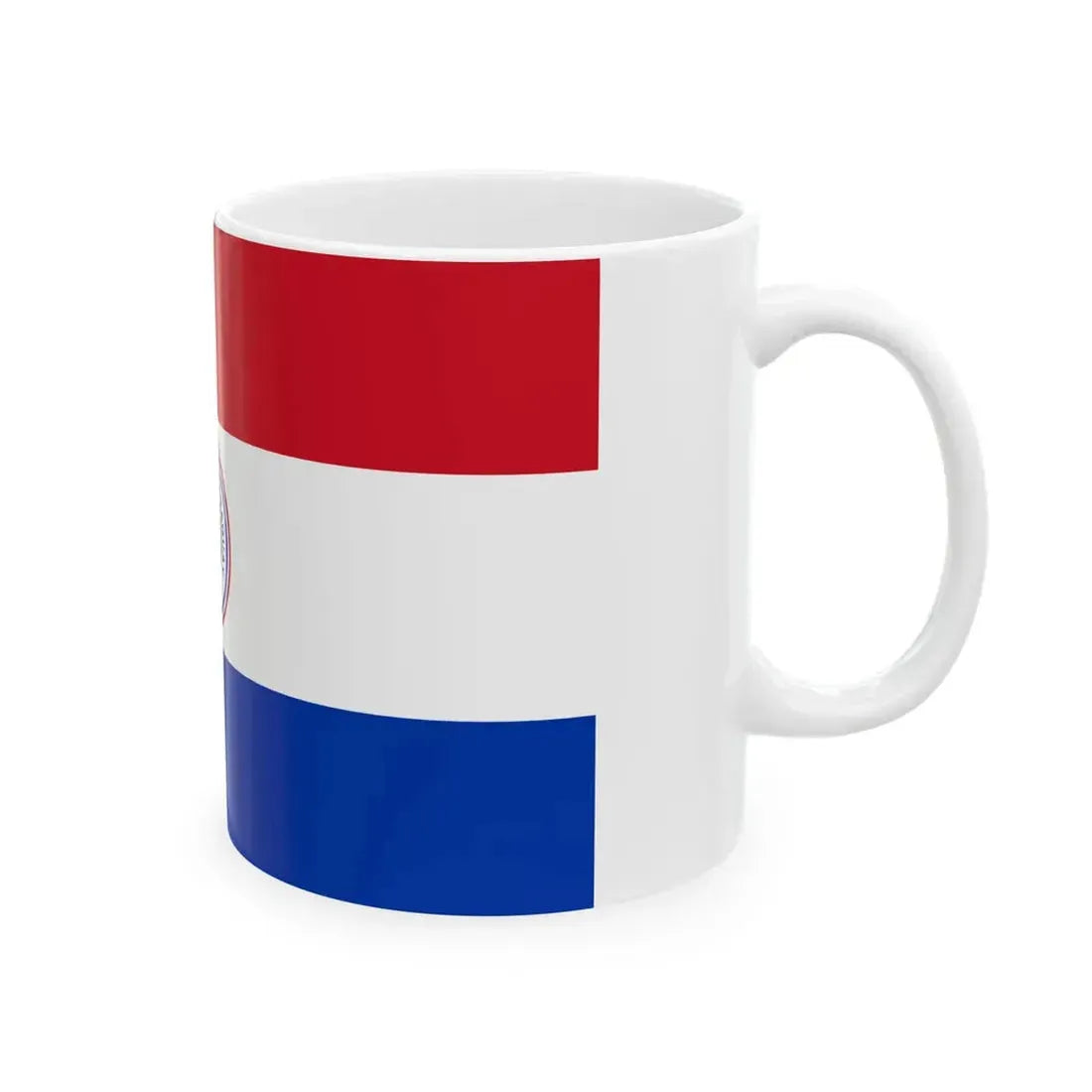 Flag of Paraguay 1842-1954 (Paraguay) White Coffee Mug - Go Mug Yourself