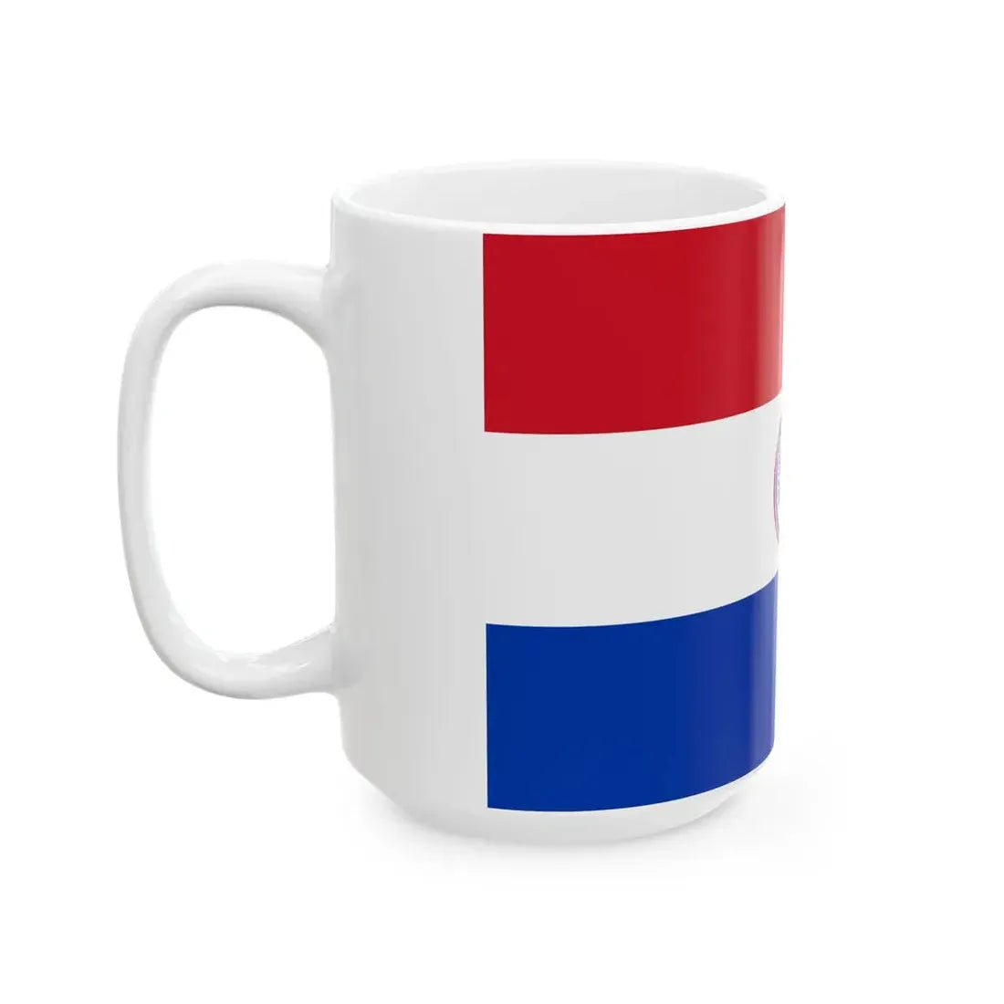 Flag of Paraguay 1842-1954 (Paraguay) White Coffee Mug - Go Mug Yourself