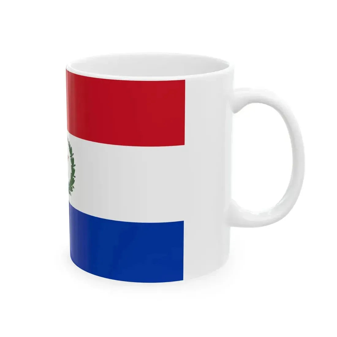 Flag of Paraguay 1924 (Paraguay) White Coffee Mug - Go Mug Yourself