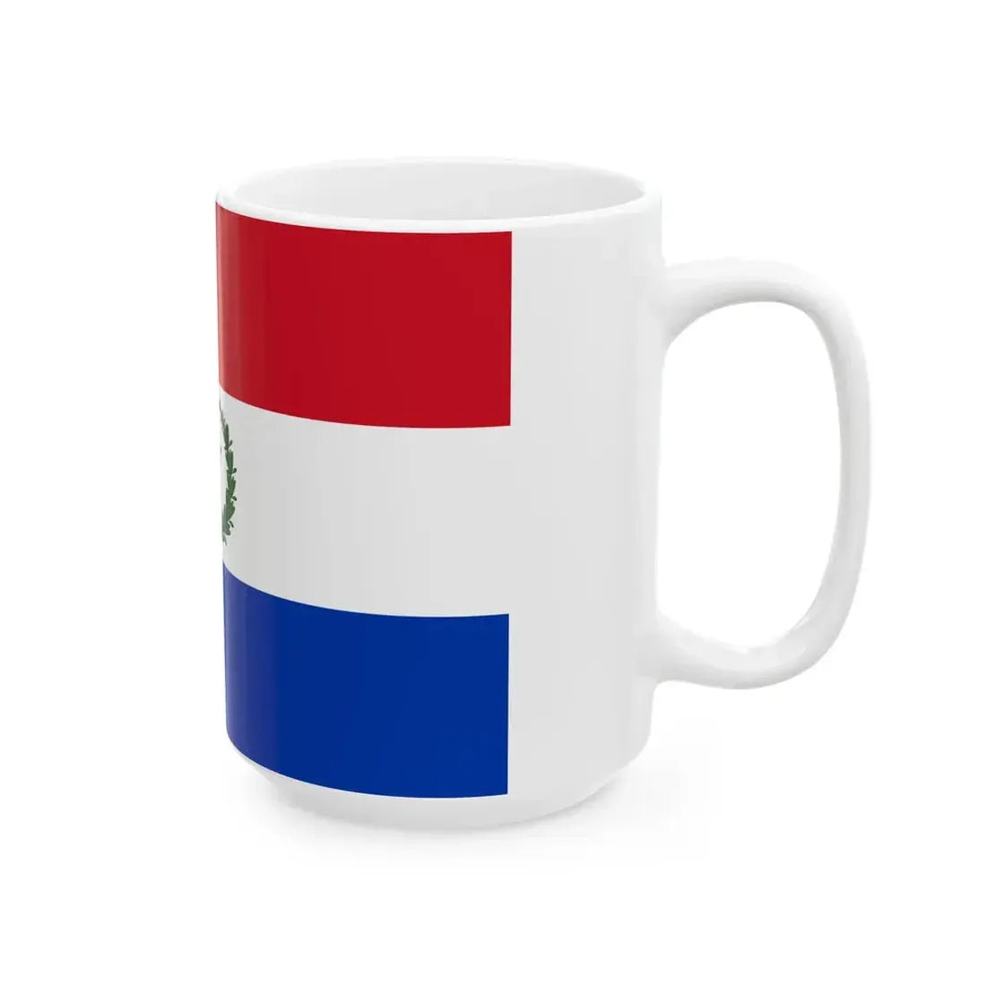 Flag of Paraguay 1924 (Paraguay) White Coffee Mug - Go Mug Yourself
