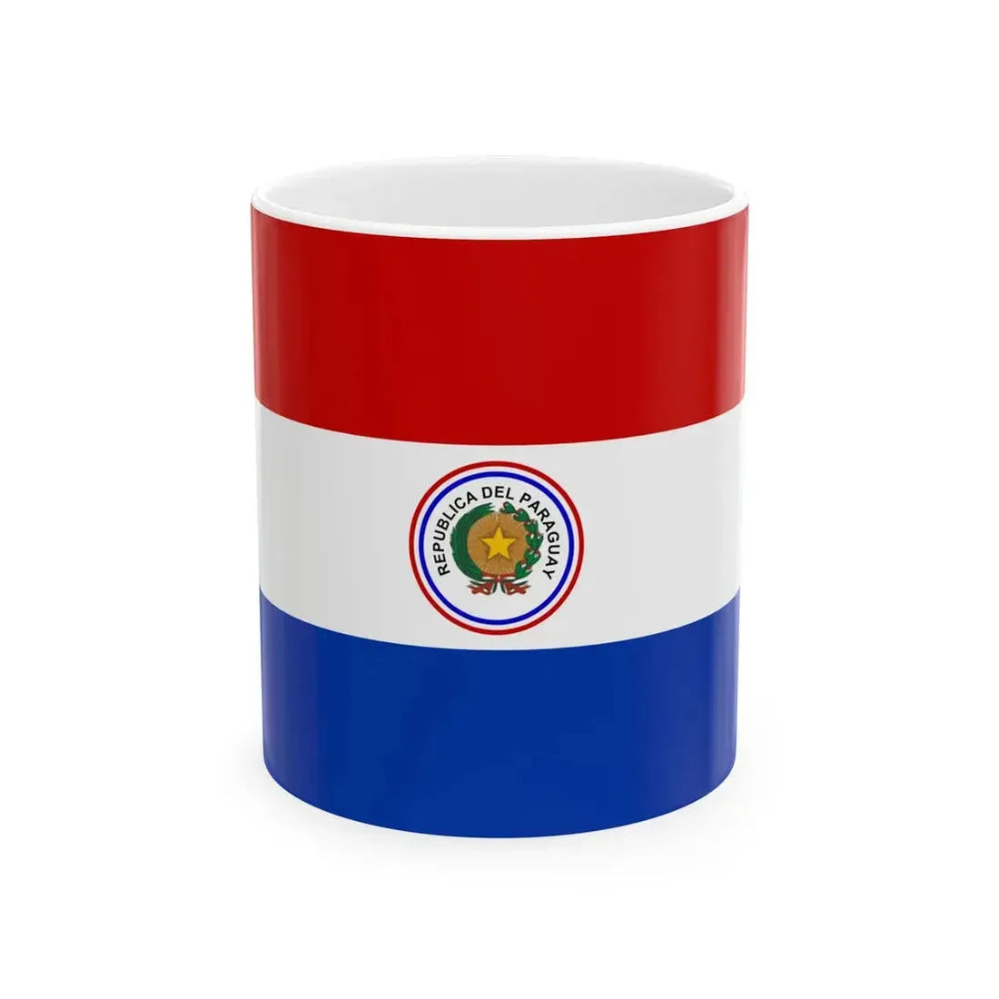 Flag of Paraguay 1954-1988 3-2 (Paraguay) White Coffee Mug 11oz - Go Mug Yourself