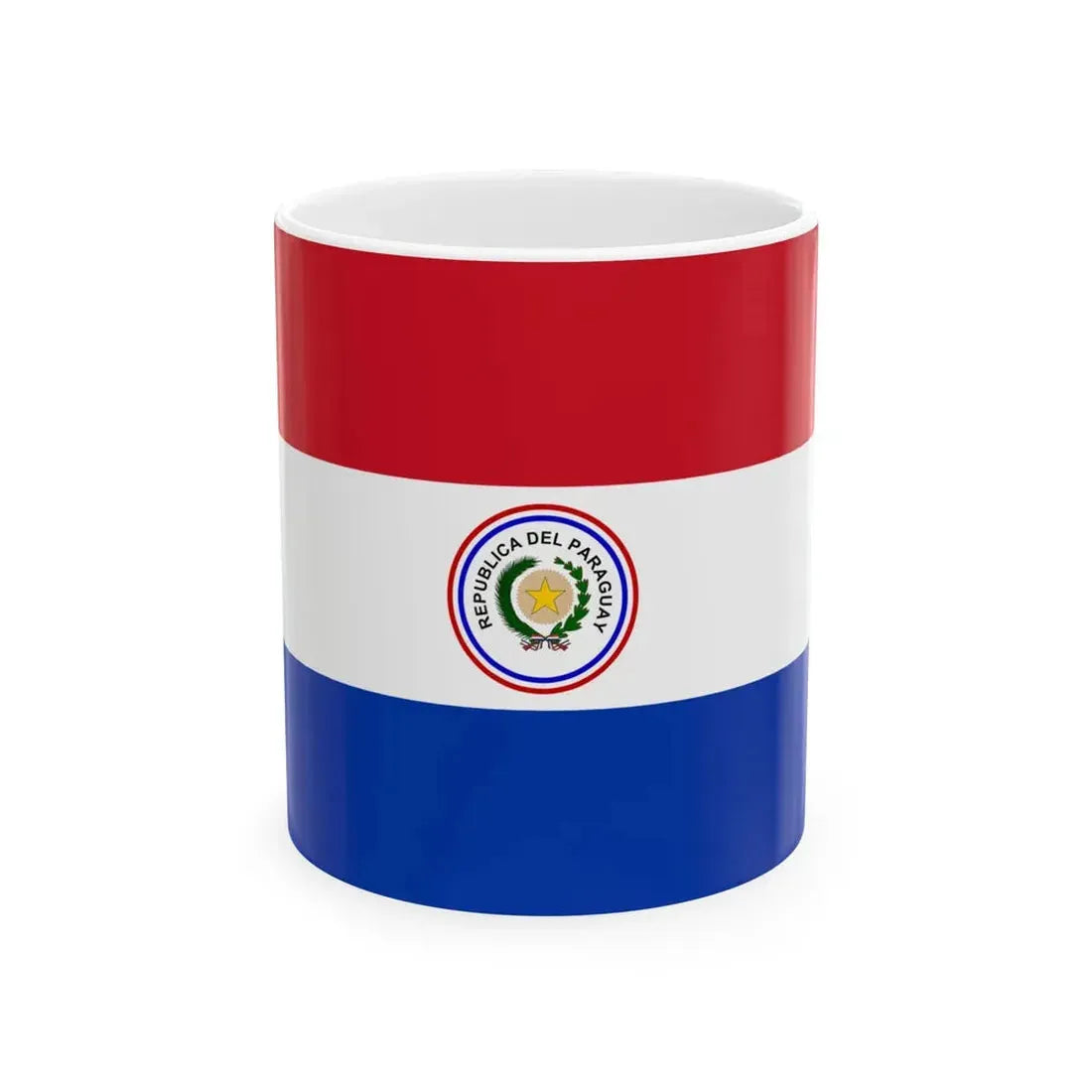Flag of Paraguay 1954-1988 (Paraguay) White Coffee Mug 11oz - Go Mug Yourself