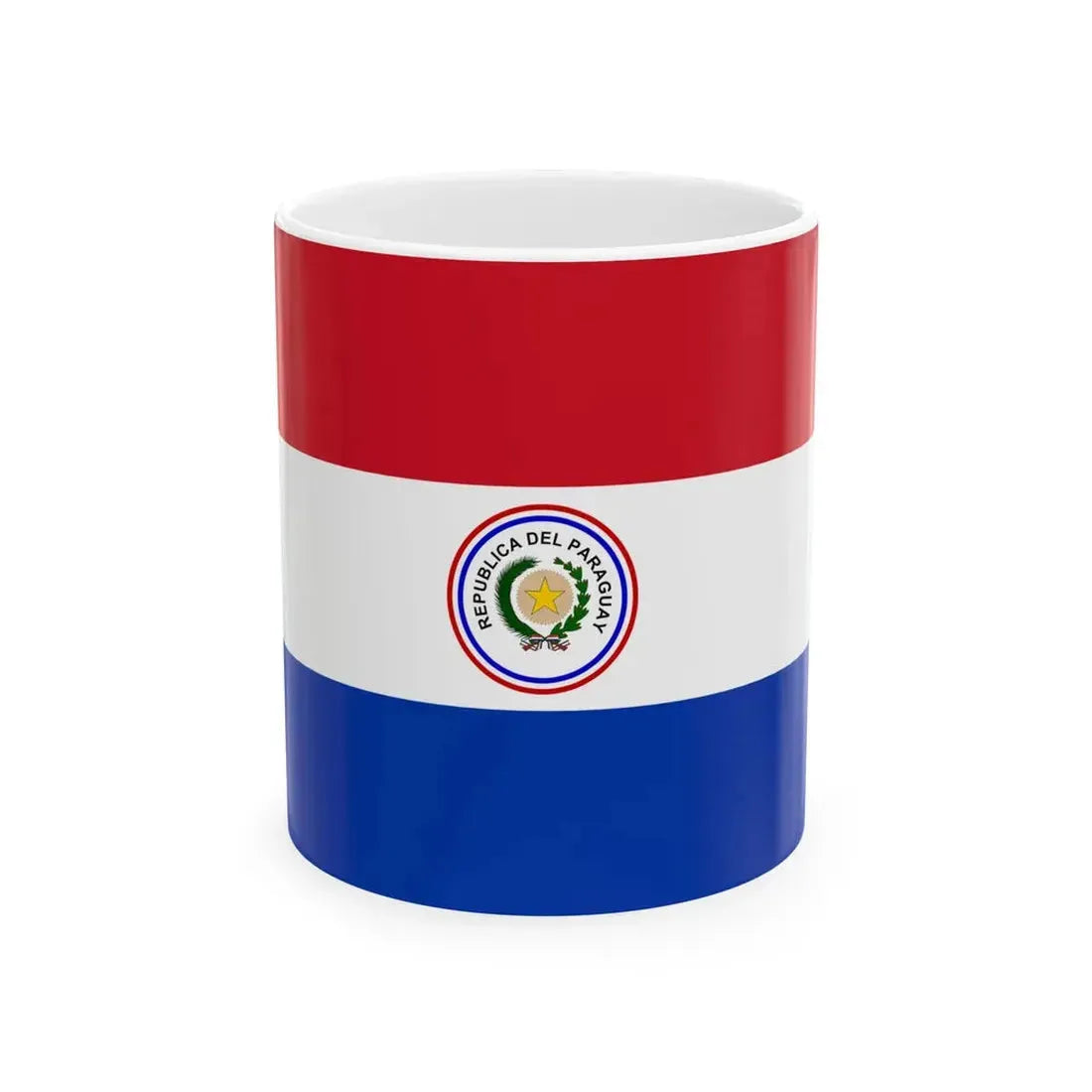 Flag of Paraguay 1988-1990 (Paraguay) White Coffee Mug 11oz - Go Mug Yourself