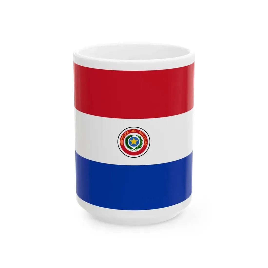 Flag of Paraguay 1990-2013 (Paraguay) White Coffee Mug 15oz - Go Mug Yourself