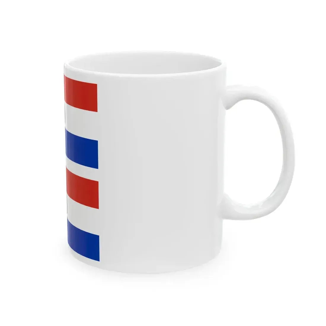 Flag of Paraguay both sides (Paraguay) White Coffee Mug - Go Mug Yourself