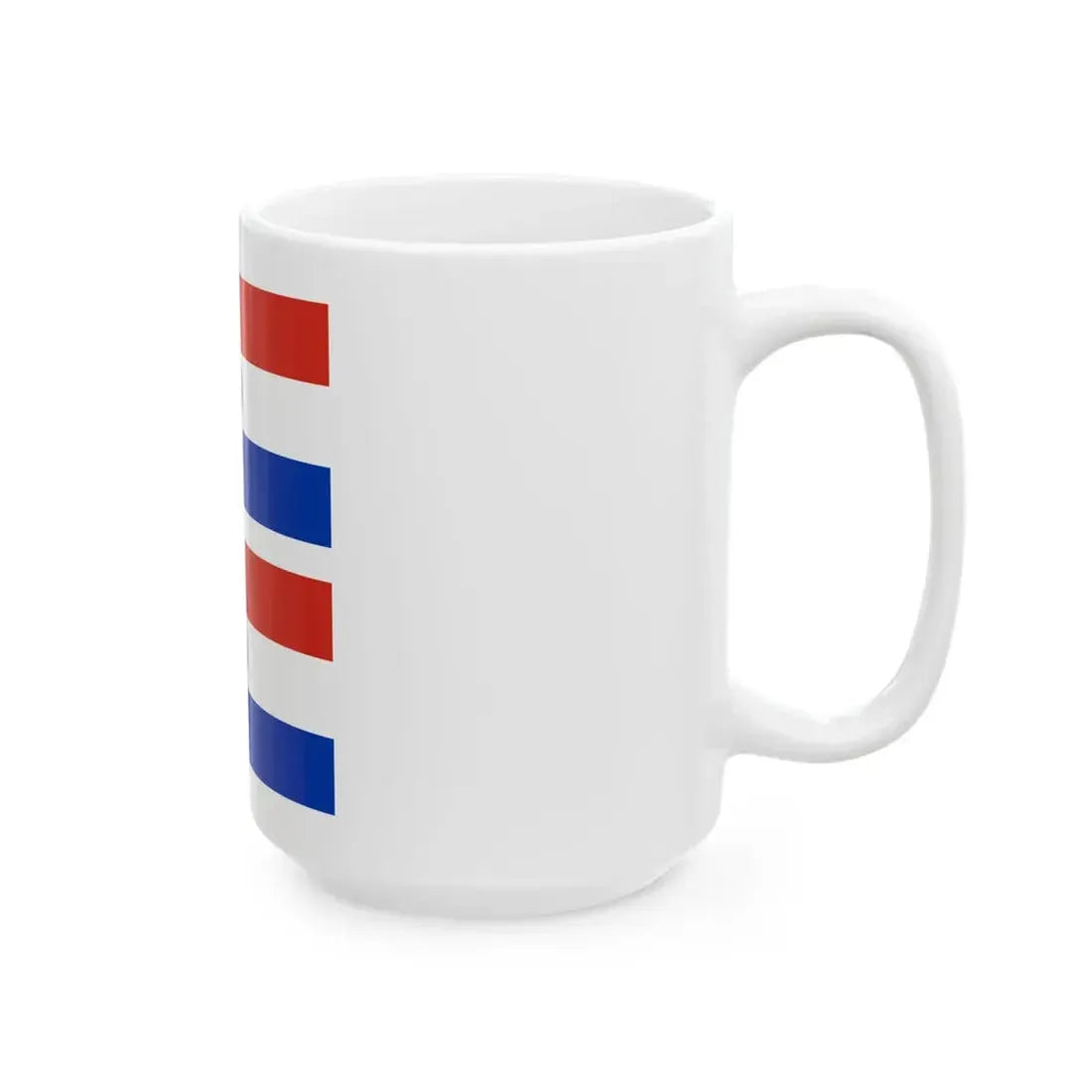 Flag of Paraguay both sides (Paraguay) White Coffee Mug - Go Mug Yourself