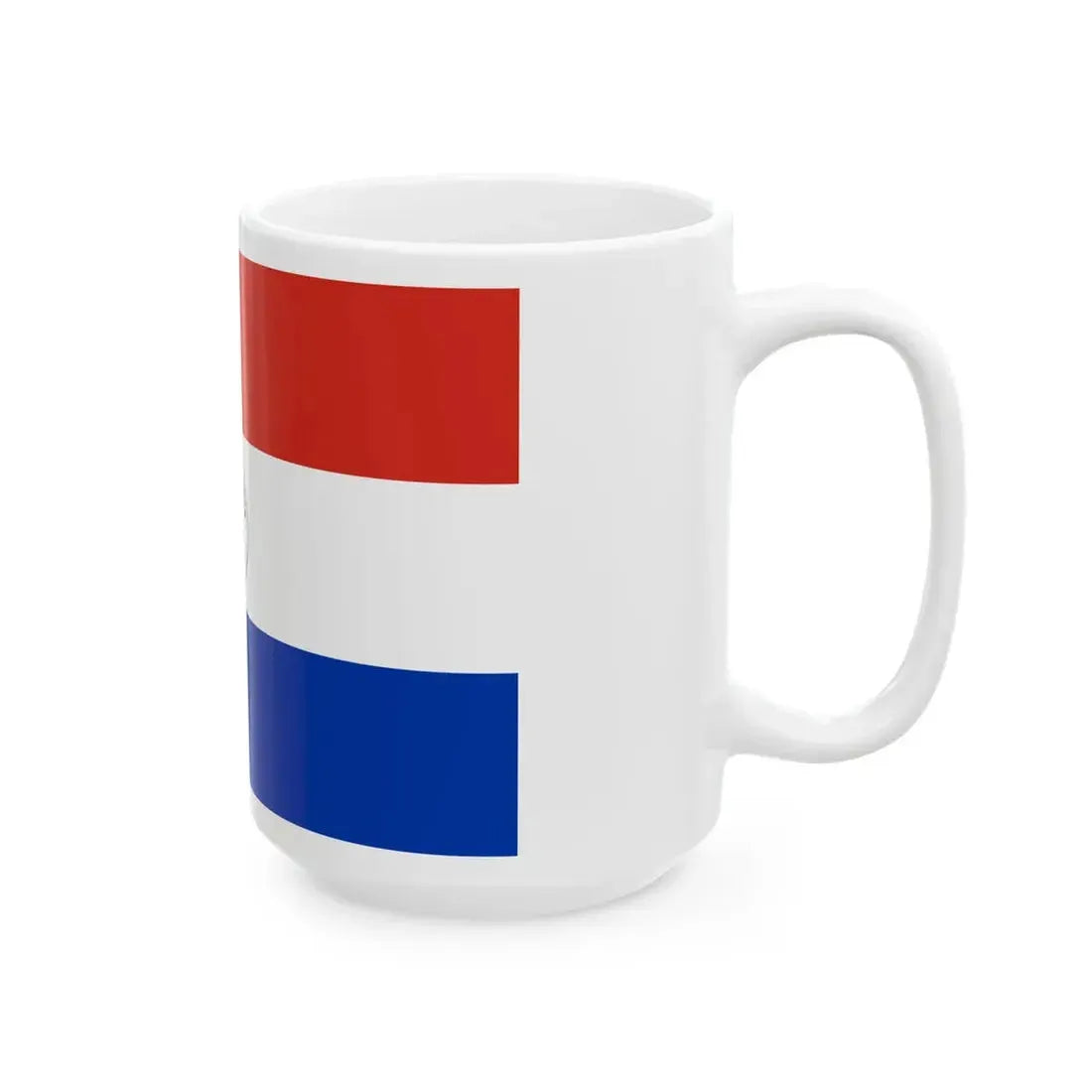 Flag of Paraguay reverse 3-2 (Paraguay) White Coffee Mug - Go Mug Yourself