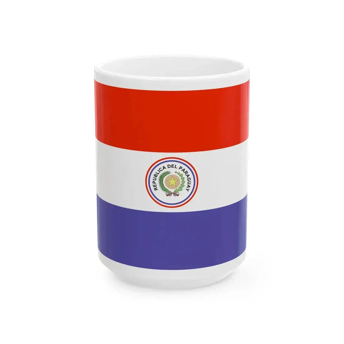 Flag of Paraguay WFB 2000 (Paraguay) White Coffee Mug 15oz - Go Mug Yourself