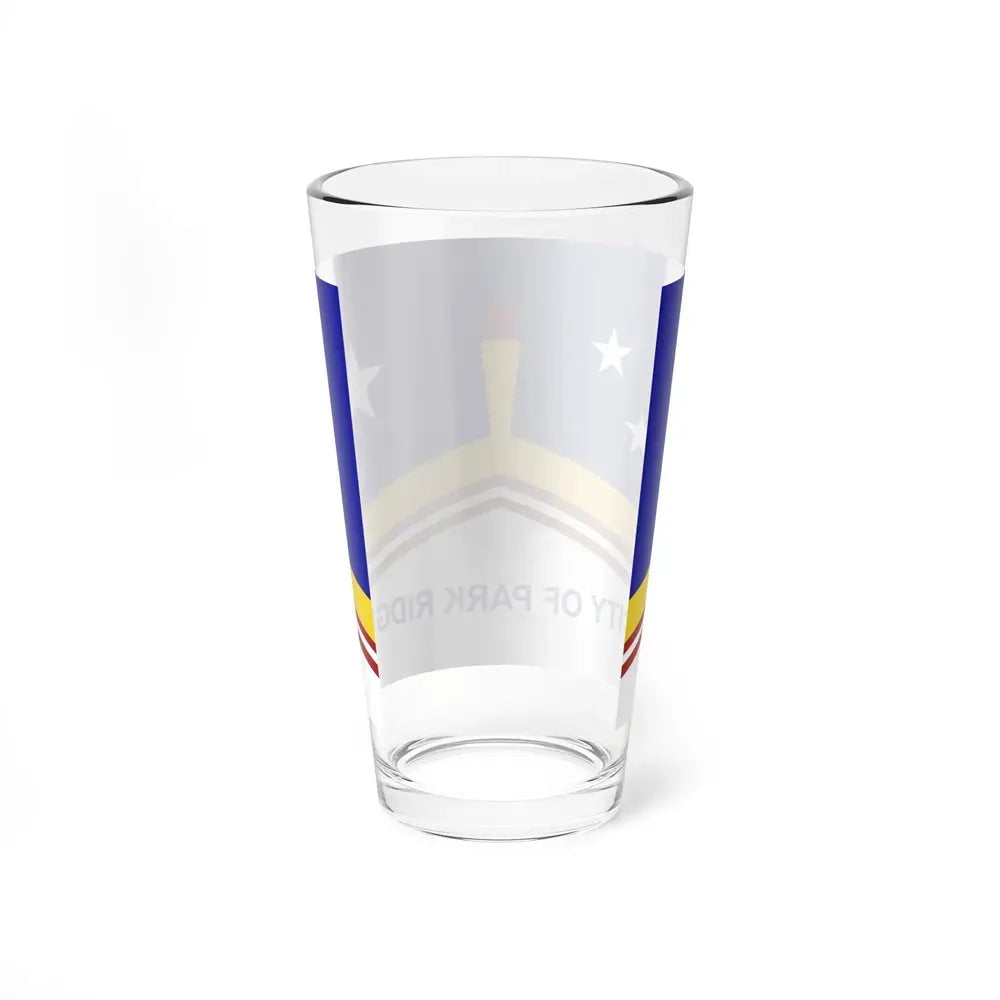 Flag of Park Ridge, Illinois - Pint Glass 16oz - Go Mug Yourself