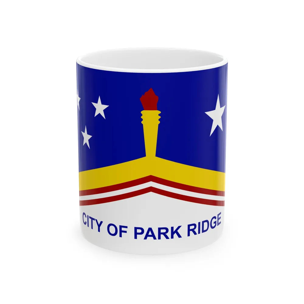 Flag of Park Ridge Illinois (United States) White Coffee Mug 11oz - Go Mug Yourself