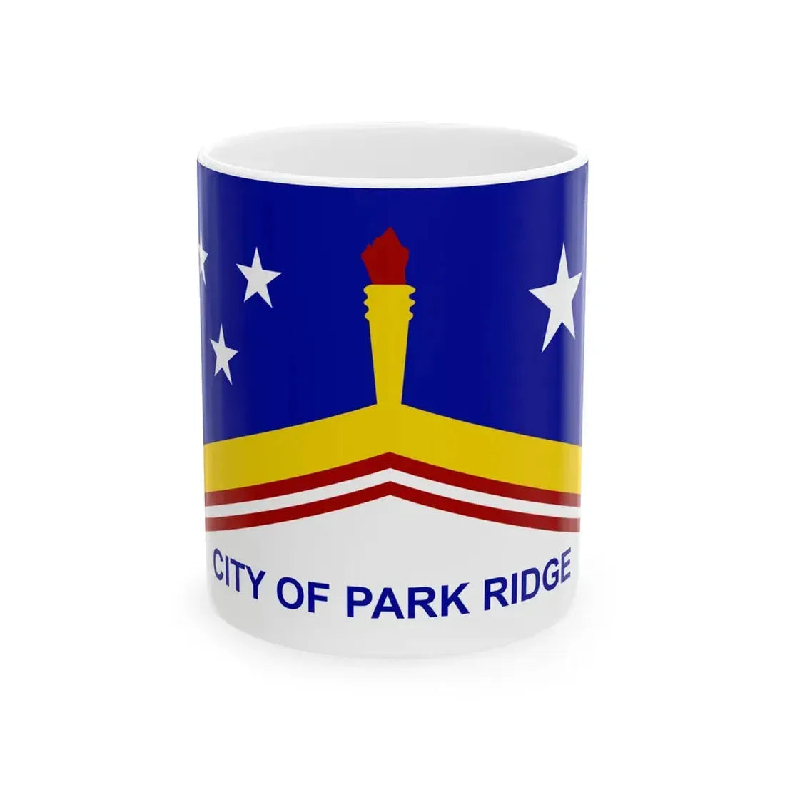 Flag of Park Ridge Illinois (United States) White Coffee Mug 11oz - Go Mug Yourself