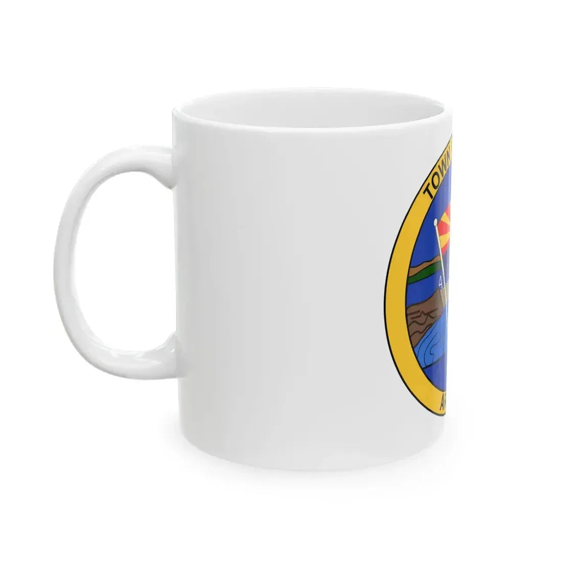 Flag of Parker Arizona (United States) White Coffee Mug - Go Mug Yourself
