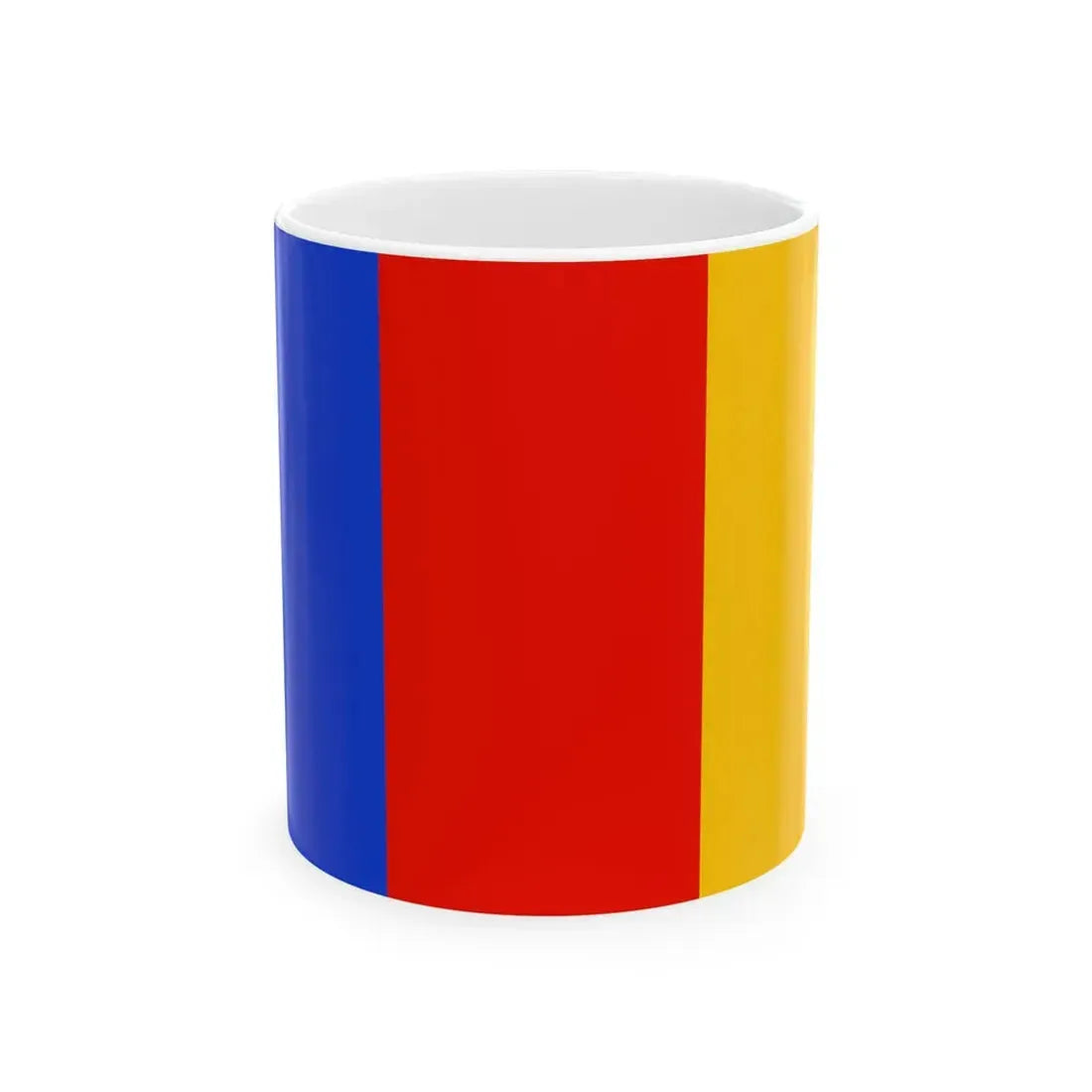 Flag of Parthenopaean Republic 1799 (Italy) White Coffee Mug 11oz - Go Mug Yourself