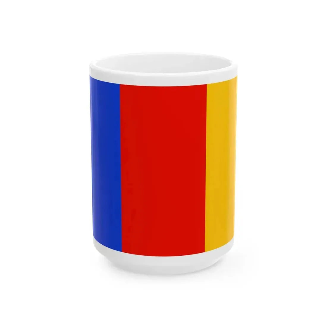 Flag of Parthenopaean Republic 1799 (Italy) White Coffee Mug 15oz - Go Mug Yourself