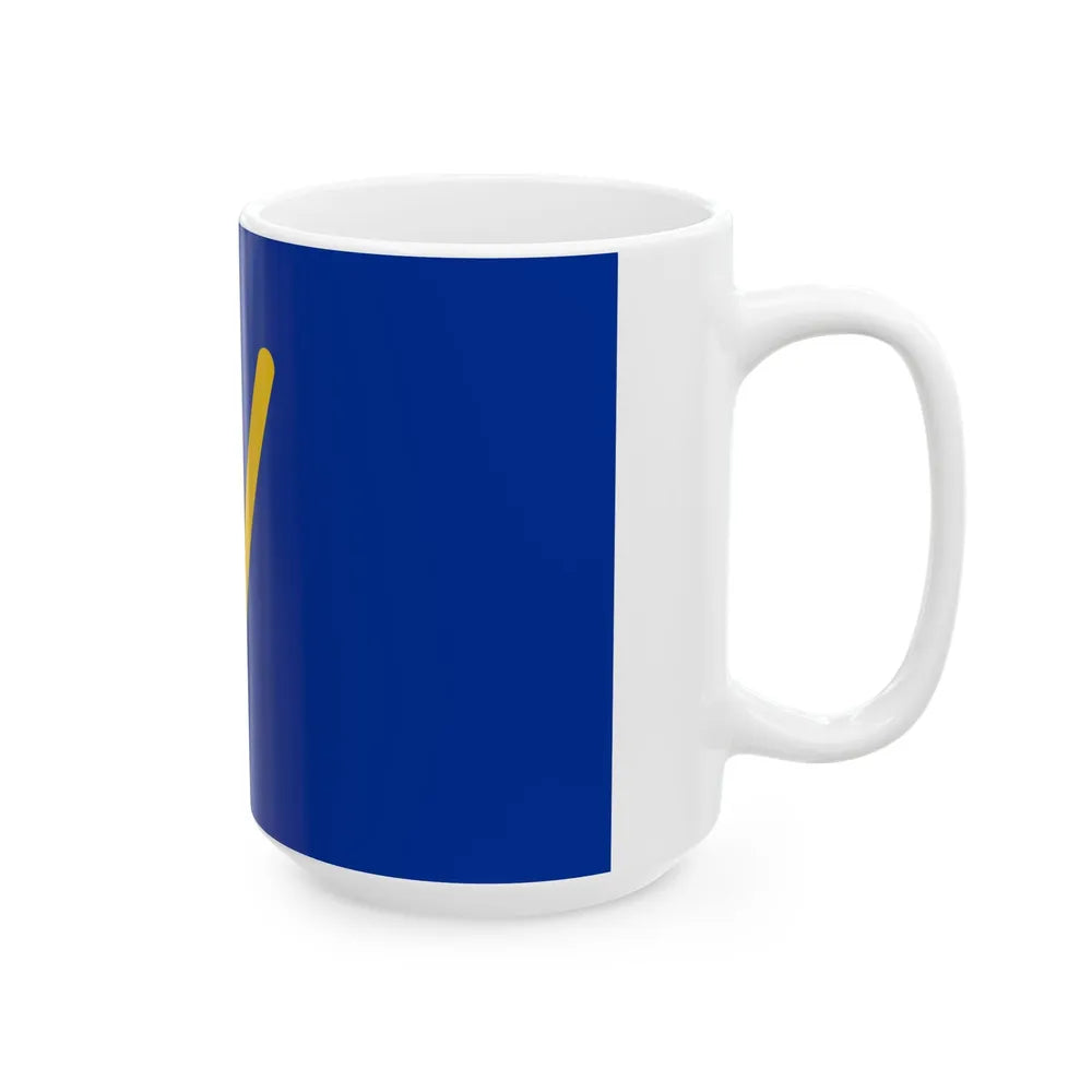 Flag of Partido Democrata (Costa Rica) White Coffee Mug - Go Mug Yourself
