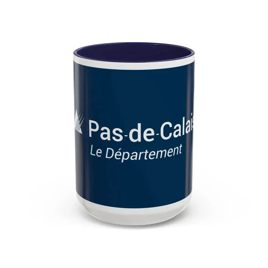 Flag of Pas de Calais France - Accent Coffee Mug 15oz Navy - Go Mug Yourself