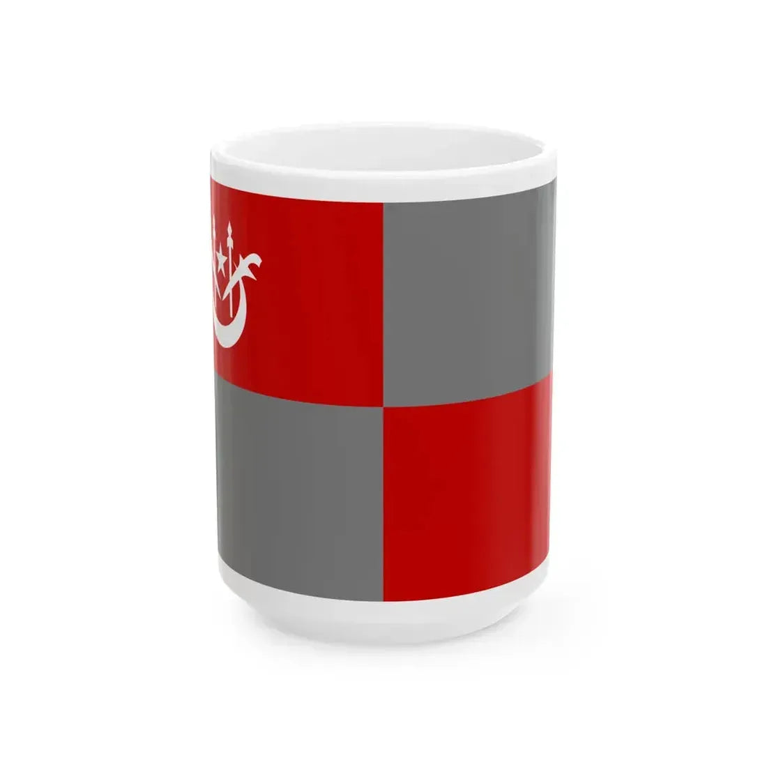 Flag of Pasir Puteh Kelantan (Malaysia) White Coffee Mug 15oz - Go Mug Yourself