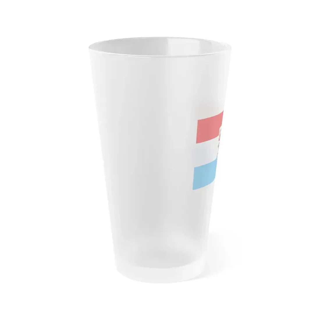 Flag of Passau Germany - Frosted Pint Glass 16oz - Go Mug Yourself
