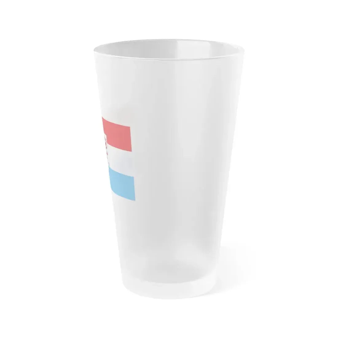 Flag of Passau Germany - Frosted Pint Glass 16oz - Go Mug Yourself