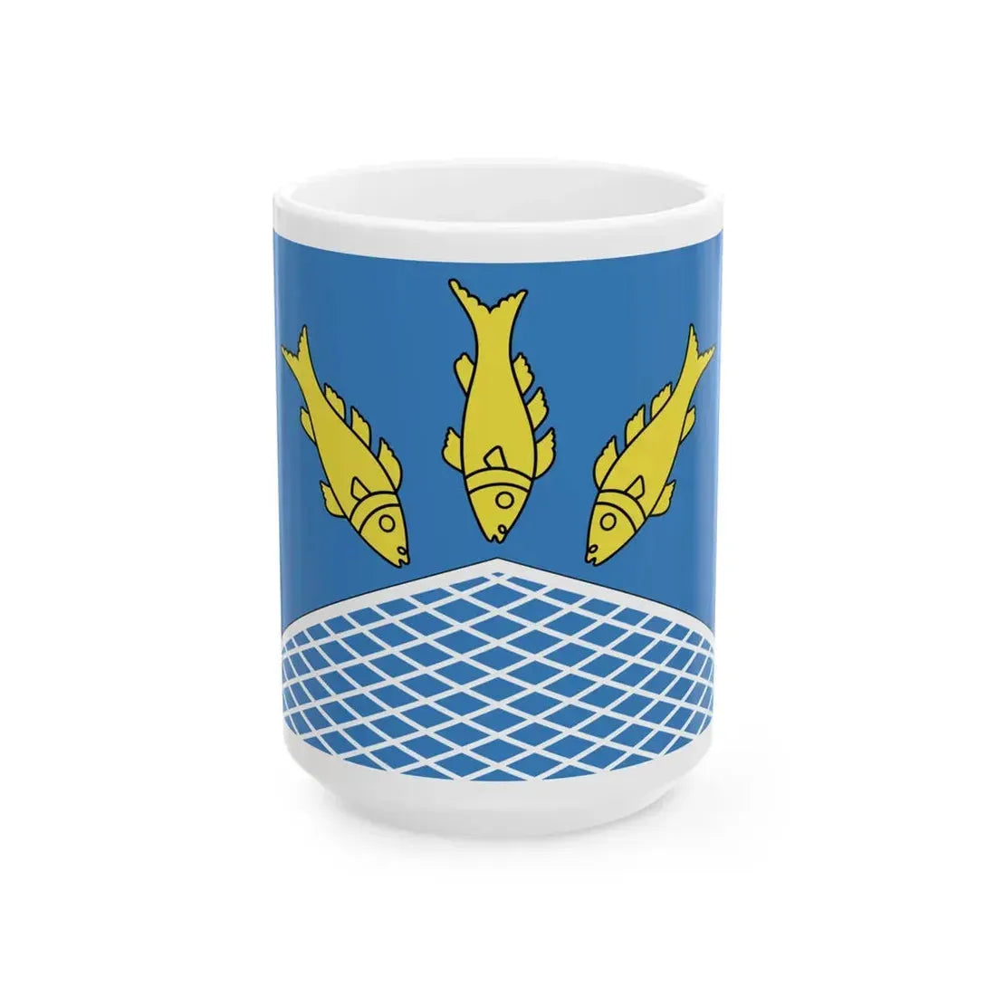 Flag of Pastavy (Belarus) White Coffee Mug 15oz - Go Mug Yourself