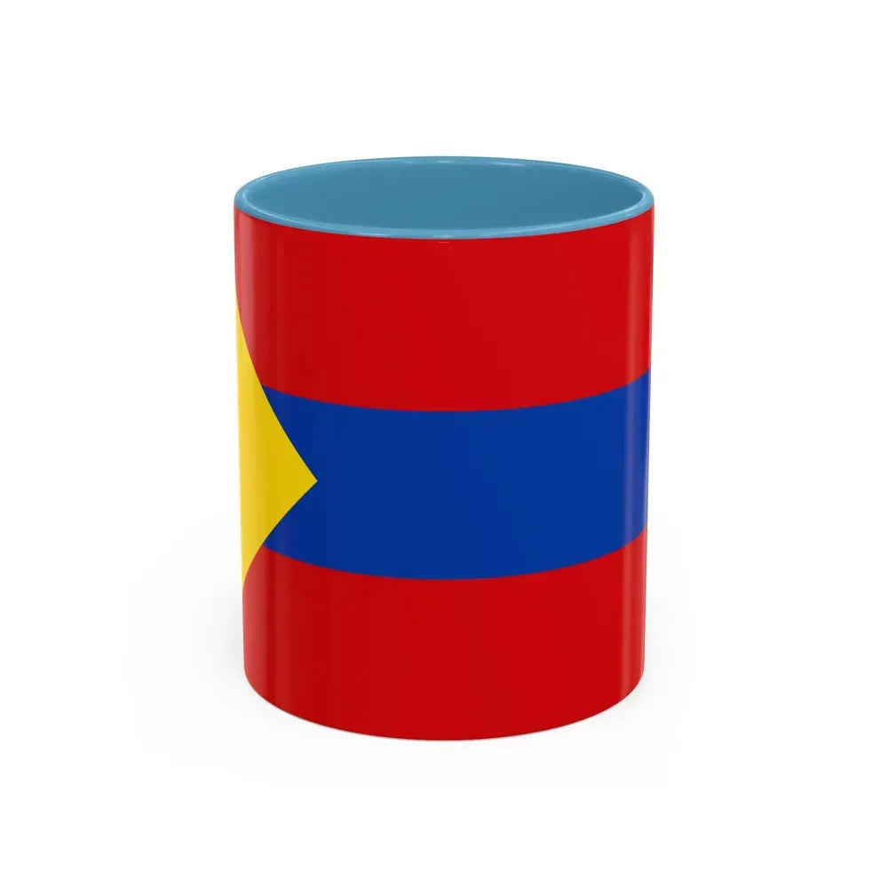 Flag of Pasto Colombia - Accent Coffee Mug 11oz Light Blue - Go Mug Yourself